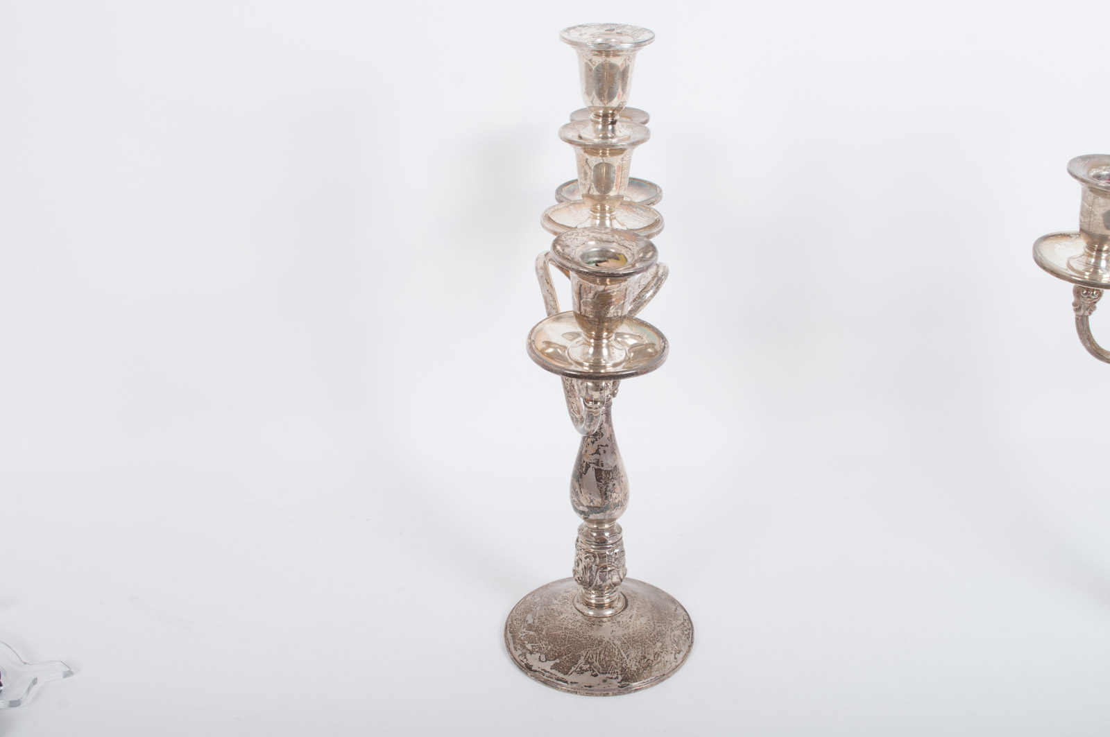International Silver Co. Weighted Sterling Silver "Royal Danish" Candelabra