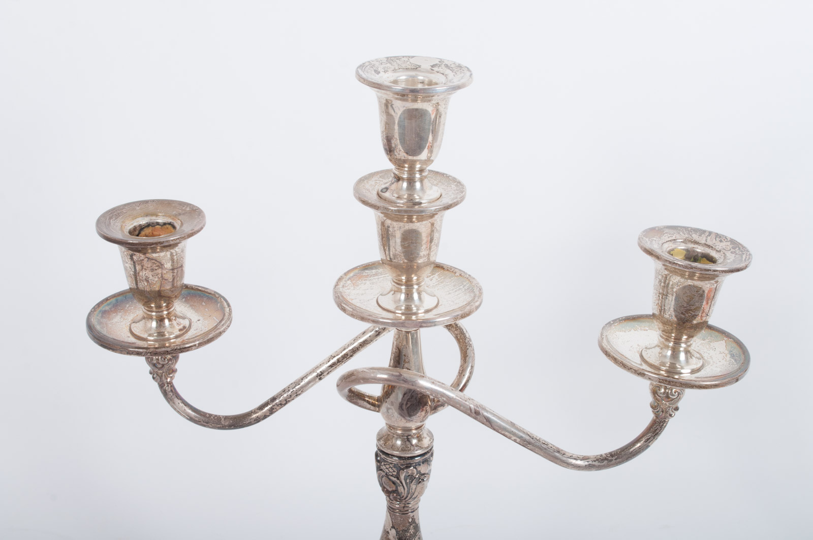 International Silver Co. Weighted Sterling Silver "Royal Danish" Candelabra