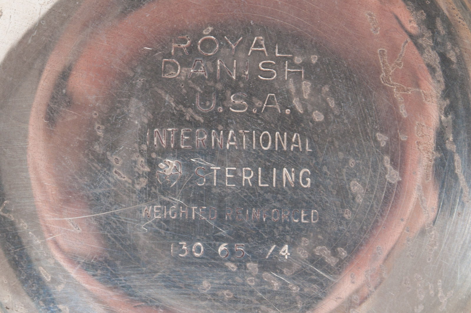 International Silver Co. Weighted Sterling Silver "Royal Danish" Candelabra