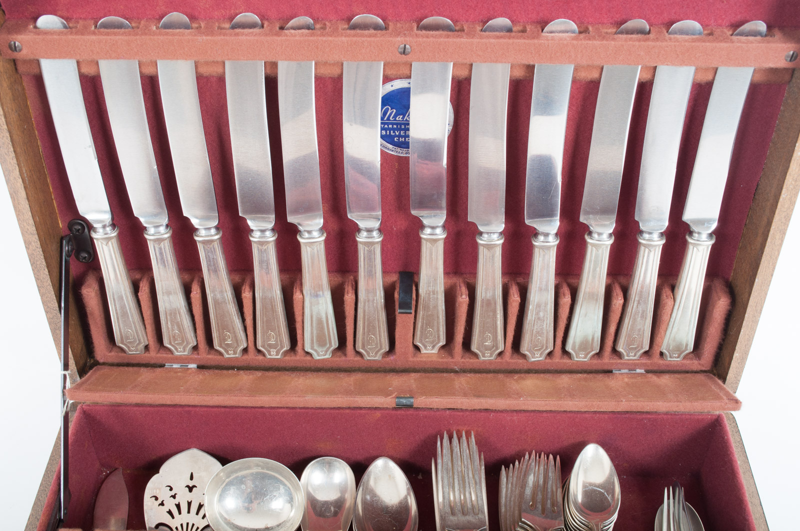 PRIORITY - Whiting Mfg. Co. Sterling Silver "King Albert" Monogrammed Flatware