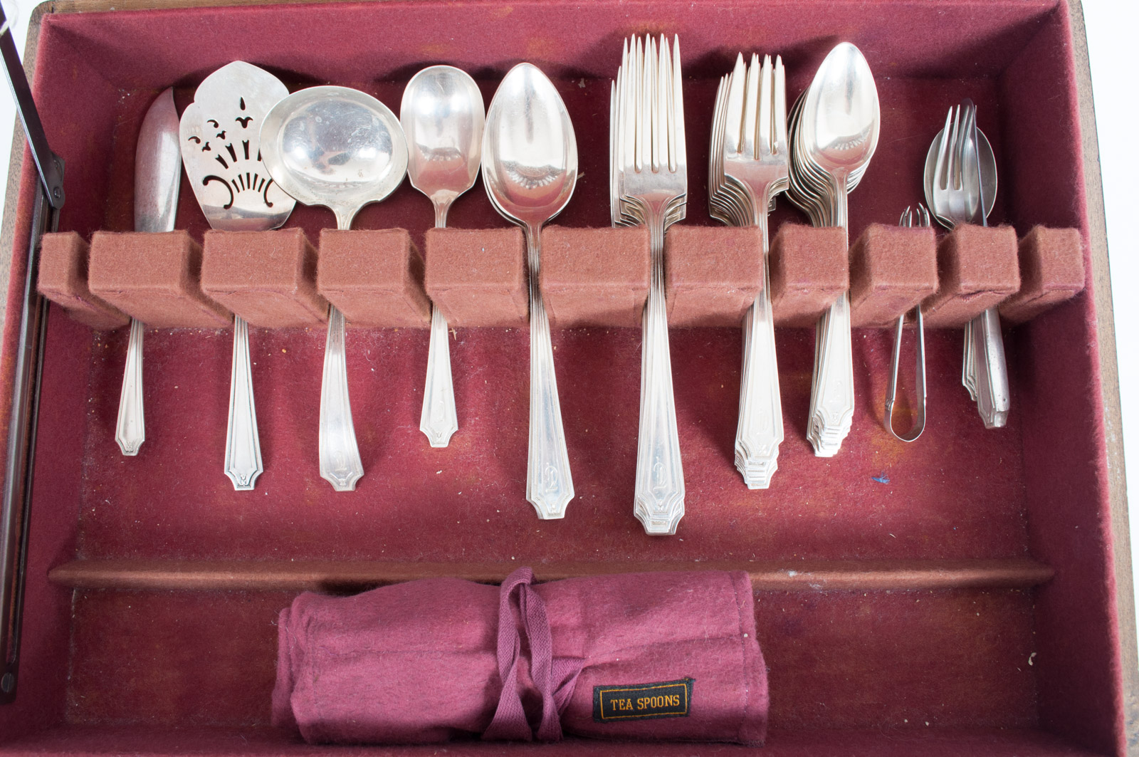 PRIORITY - Whiting Mfg. Co. Sterling Silver "King Albert" Monogrammed Flatware