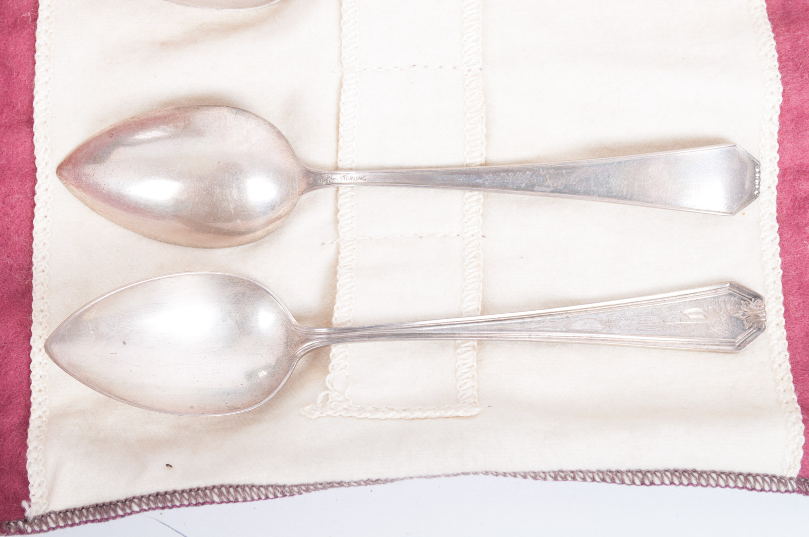 PRIORITY - Whiting Mfg. Co. Sterling Silver "King Albert" Monogrammed Flatware