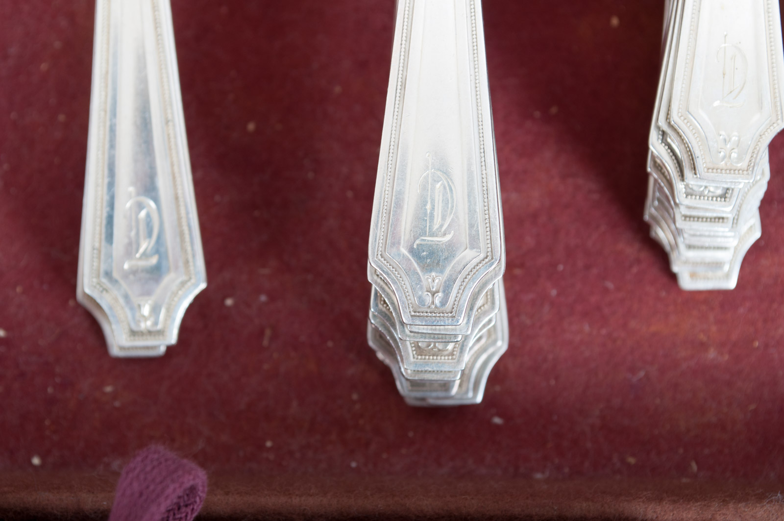 PRIORITY - Whiting Mfg. Co. Sterling Silver "King Albert" Monogrammed Flatware