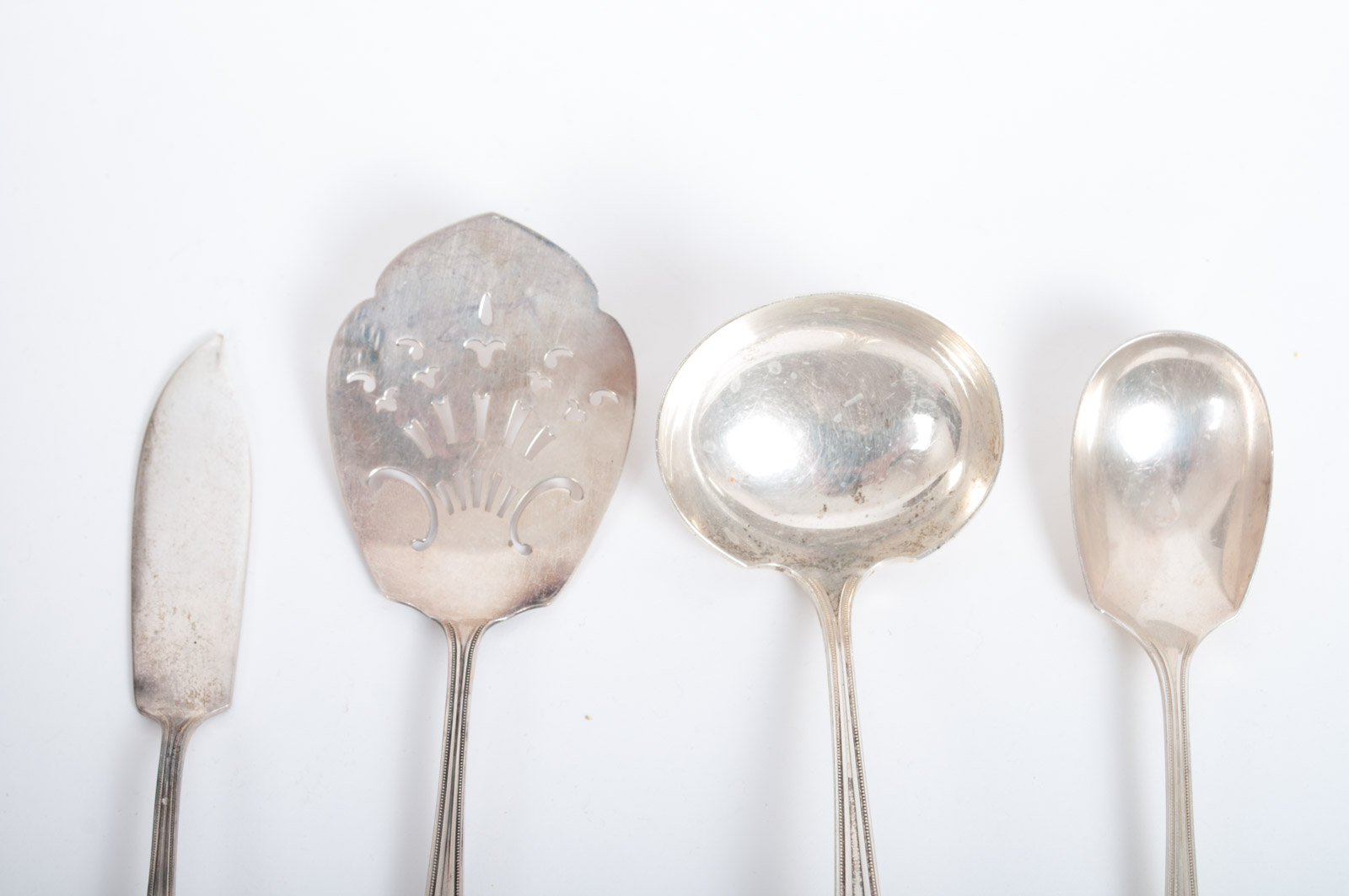 PRIORITY - Whiting Mfg. Co. Sterling Silver "King Albert" Monogrammed Flatware