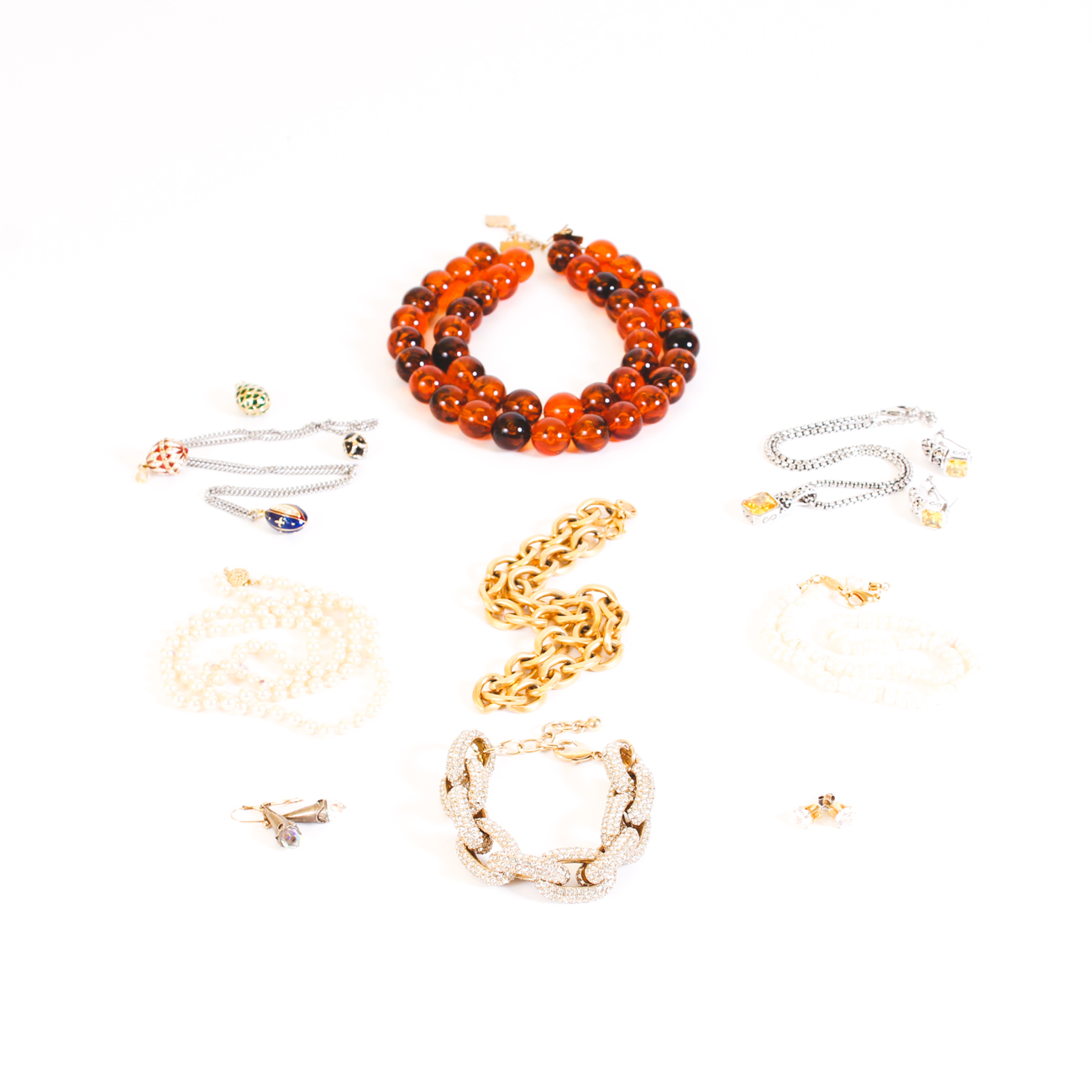 Assorted Fashion Jewelry Including Tory Burch and Fornash