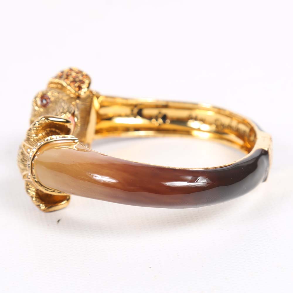 Bradford Exchange "Sophistipups" Dachshund Costume Bangle Bracelet