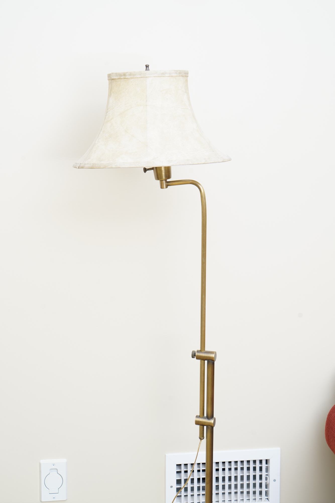 Adjustable Three Way Brass Floor Lamp