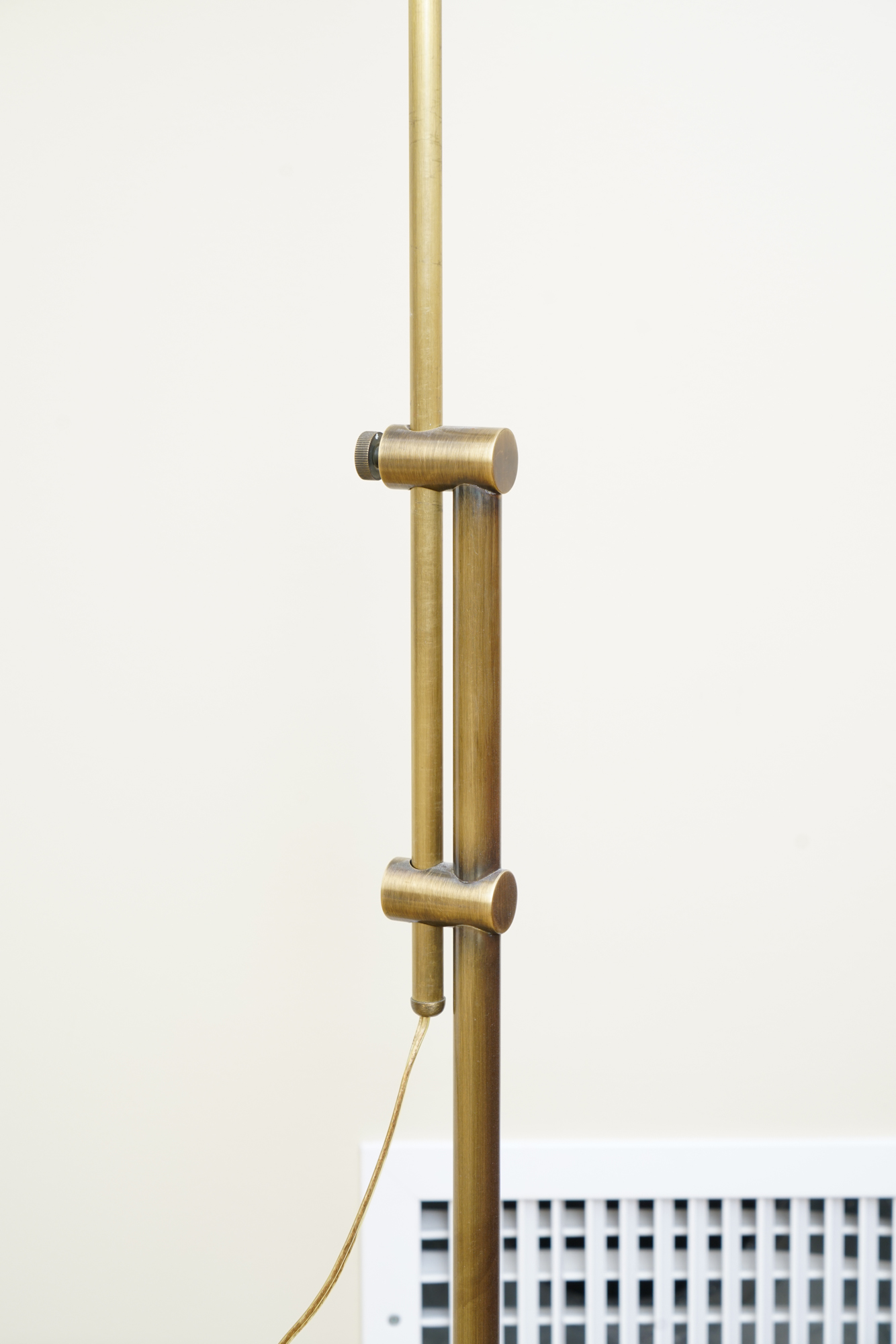 Adjustable Three Way Brass Floor Lamp