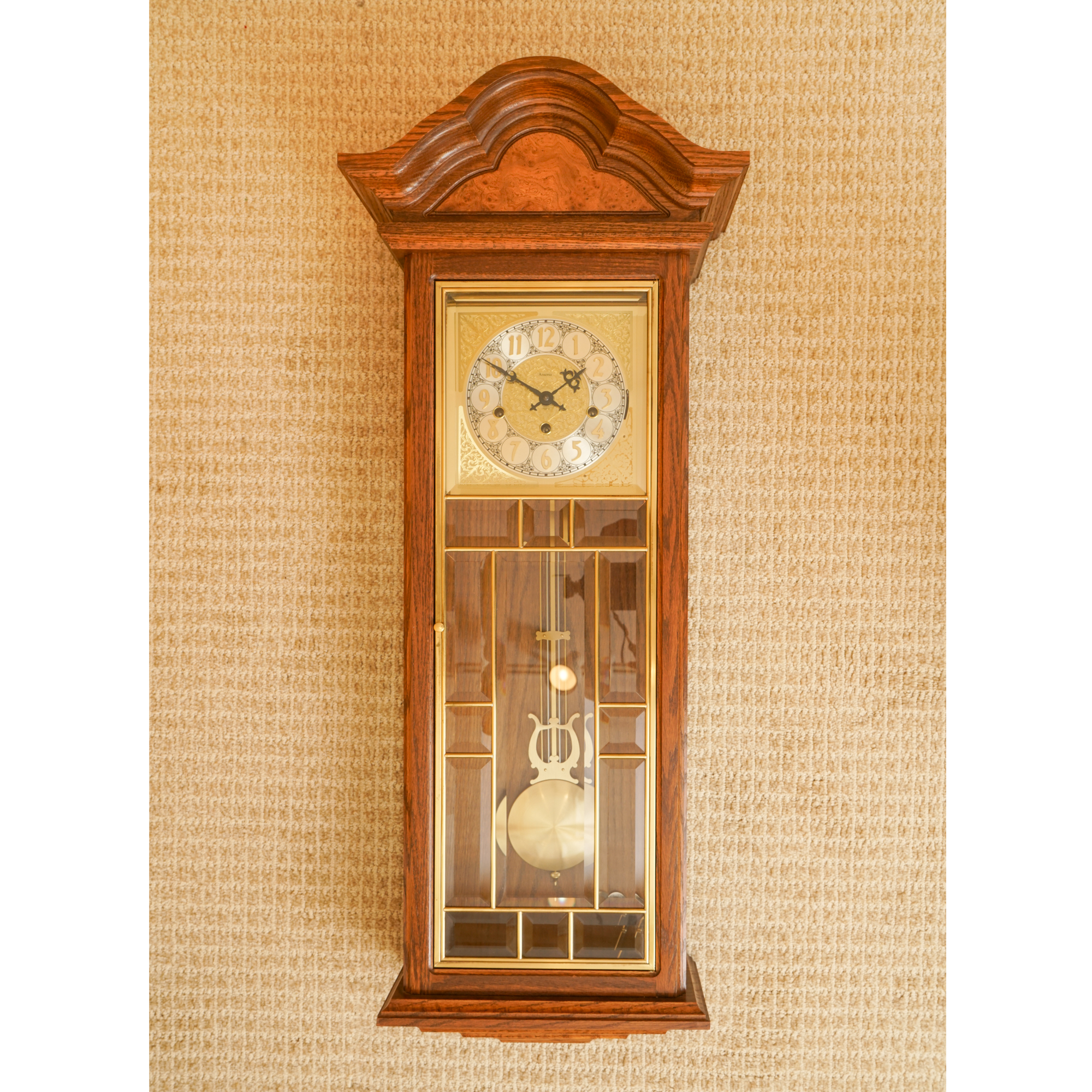 Ansonia "Gold Medallion" Pendulum Wall Clock
