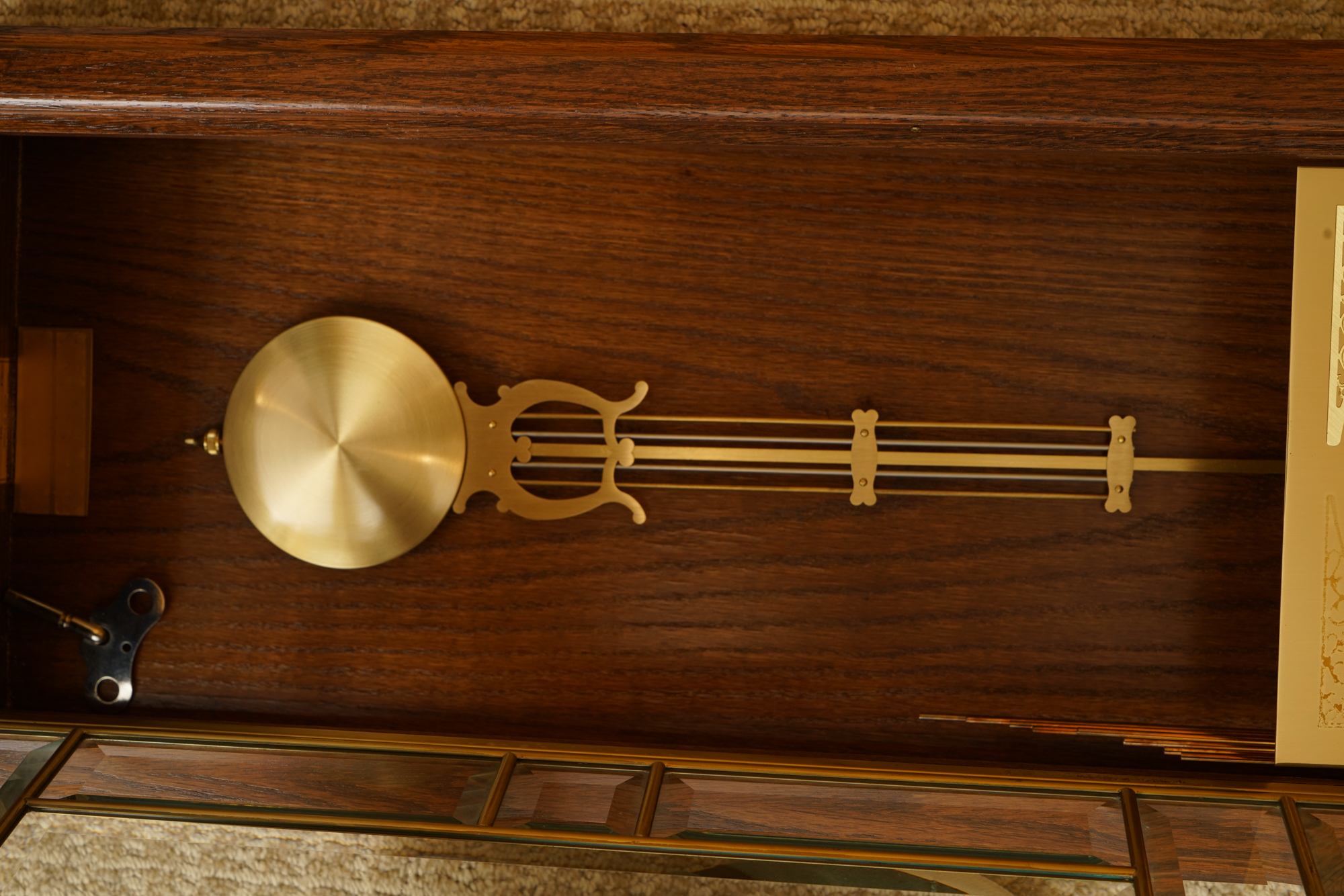 Ansonia "Gold Medallion" Pendulum Wall Clock