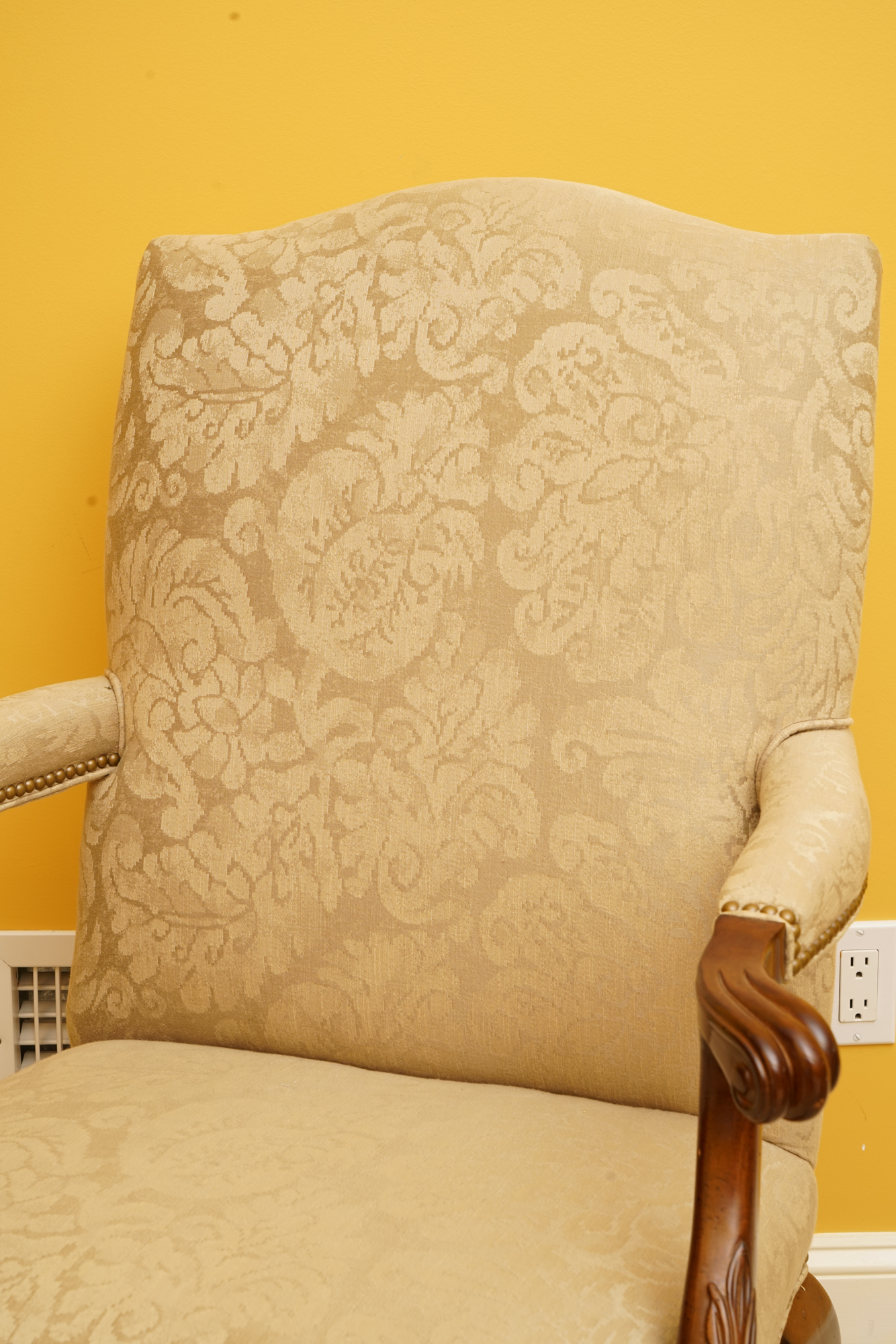 Louis XV-Style Upholstered Armchair