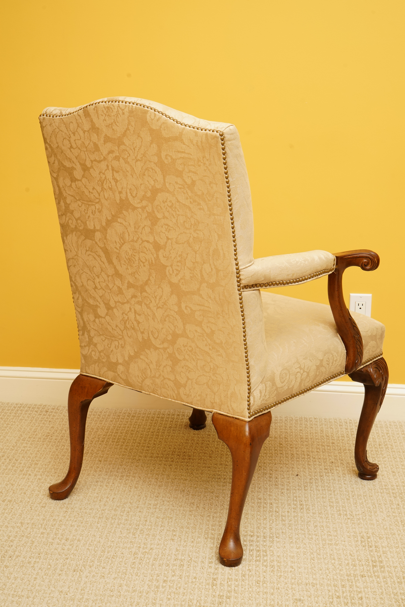 Louis XV-Style Upholstered Armchair