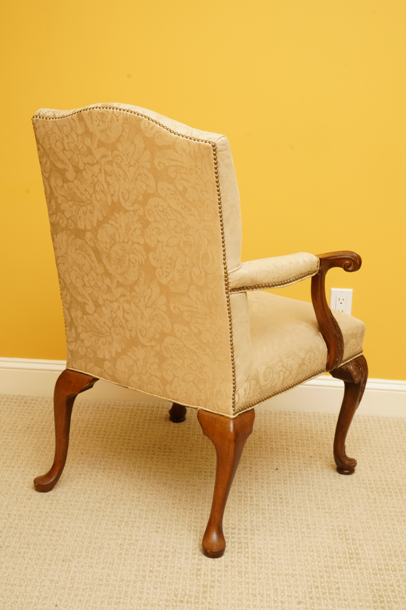 Louis XV-Style Upholstered Armchair
