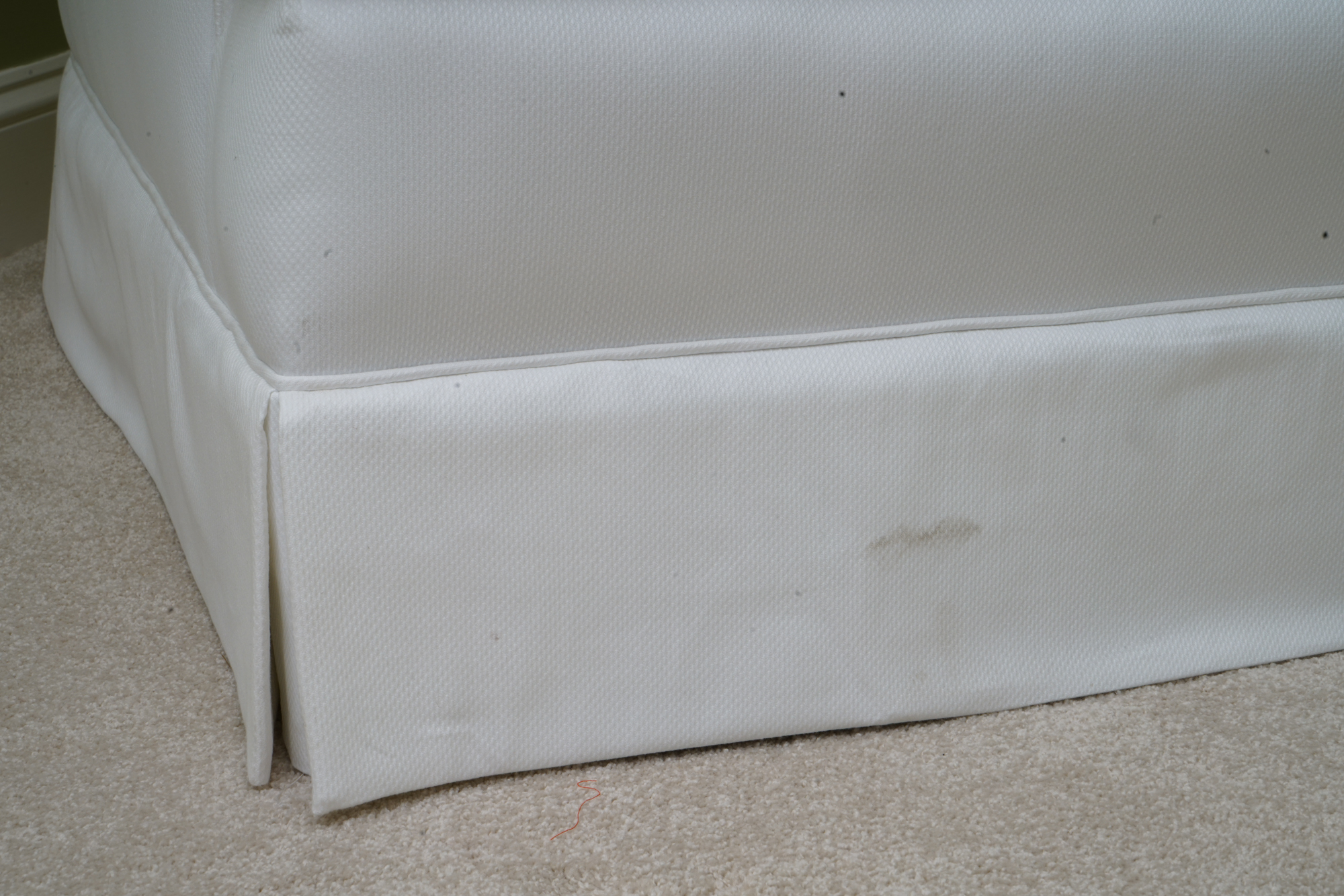 Upholstered Armchair with Ottoman