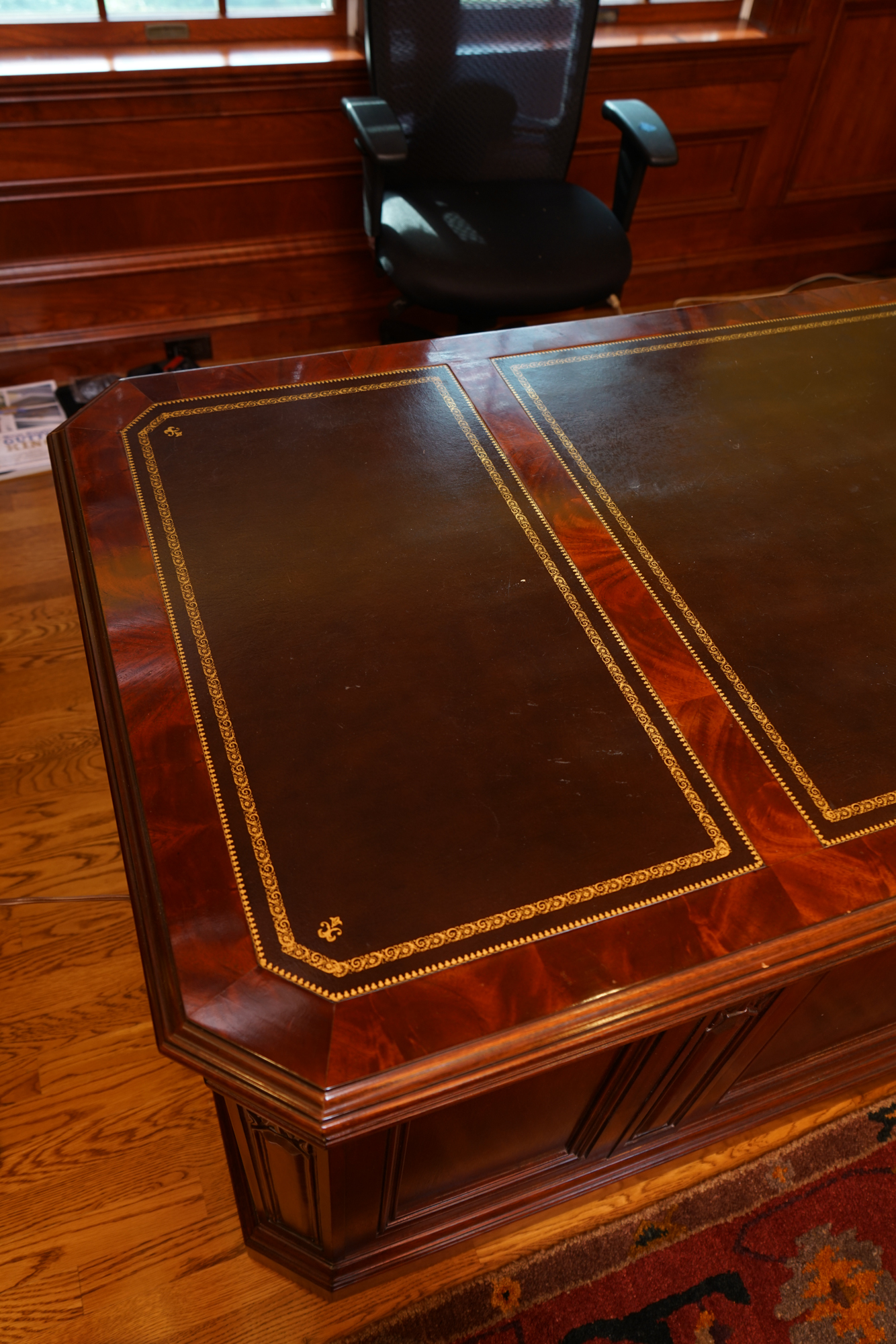 Mahogany Executive Desk by Sligh