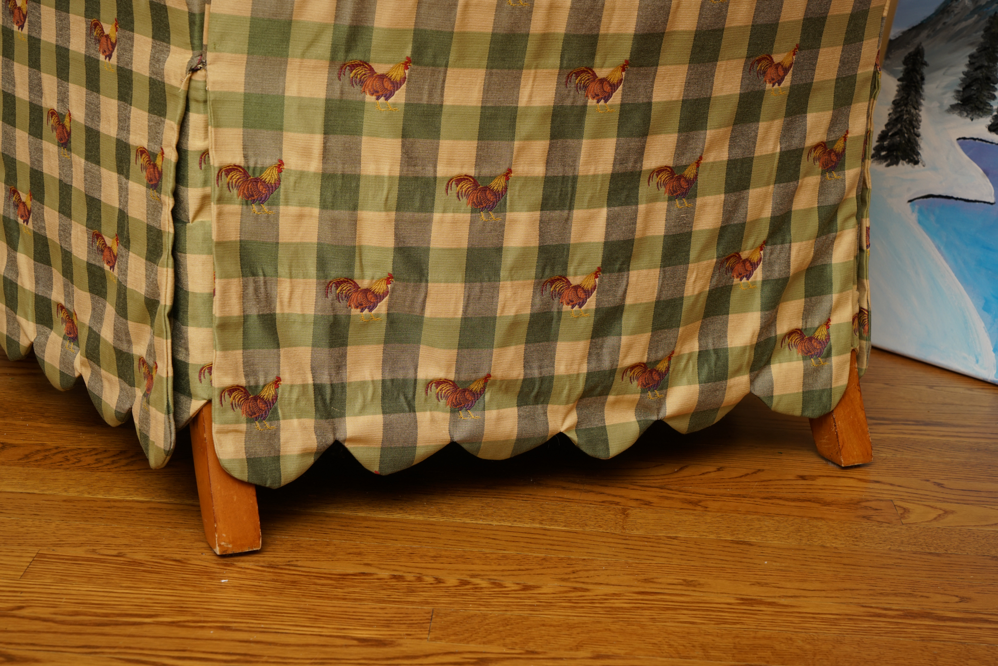 Farmhouse Style Upholstered Armchair