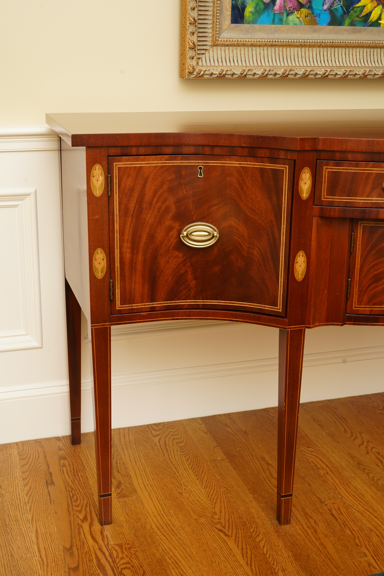 Federal-Style Mount Vernon Reproduction Mahogany Sideboard by Hickory Chair