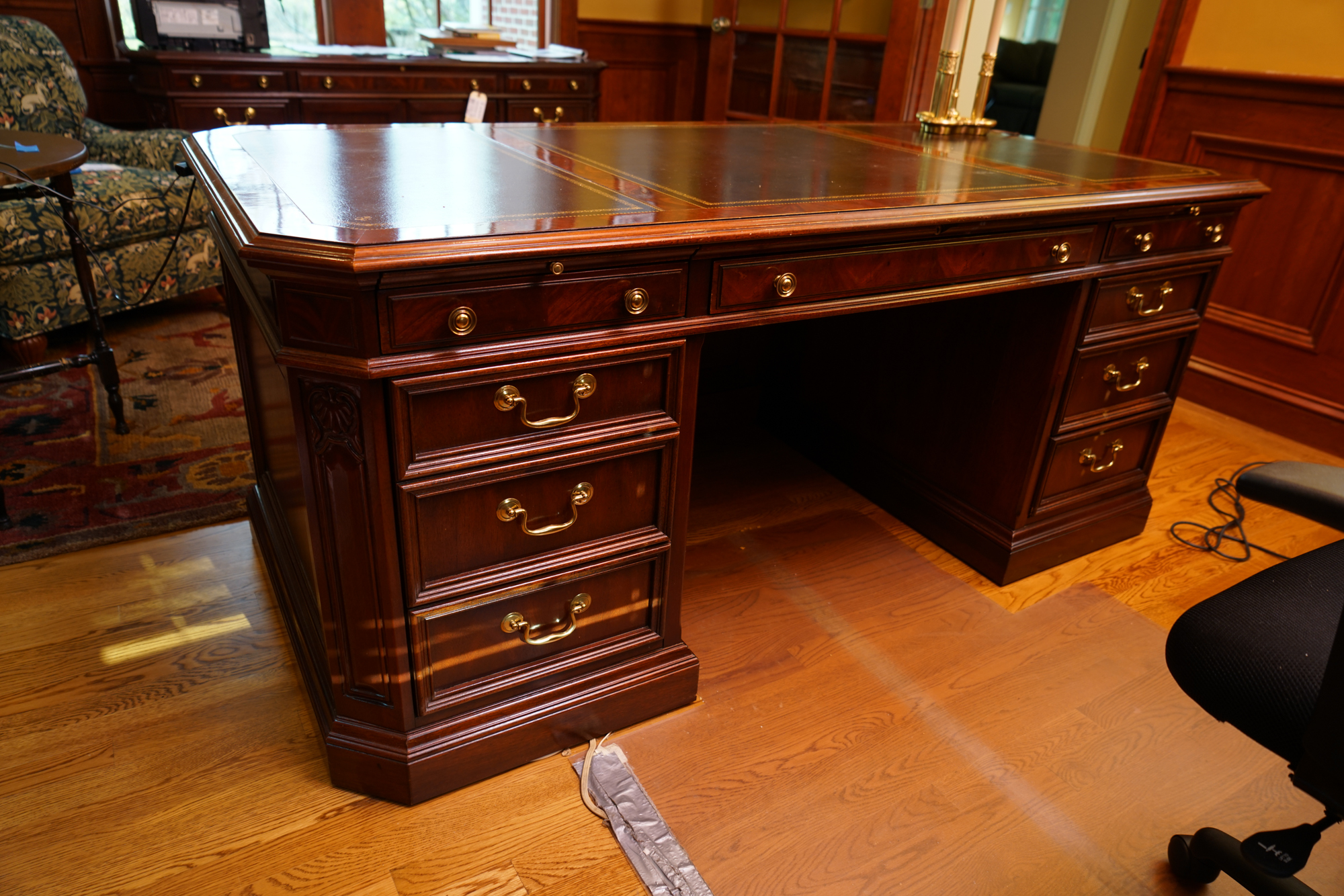 Mahogany Executive Desk by Sligh