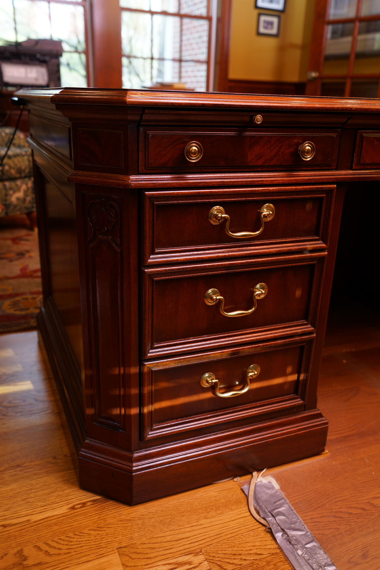 Mahogany Executive Desk by Sligh