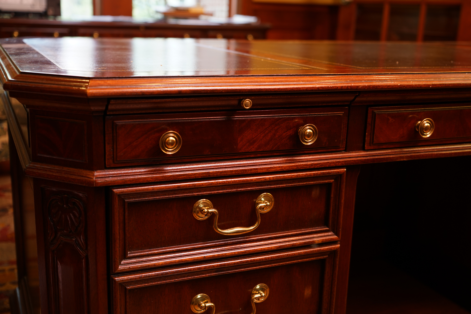 Mahogany Executive Desk by Sligh