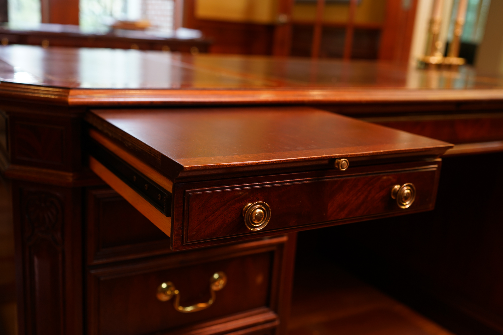 Mahogany Executive Desk by Sligh