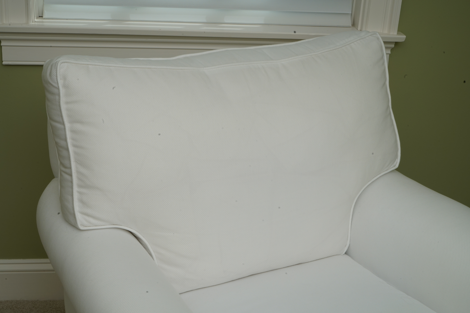 Upholstered Armchair with Ottoman