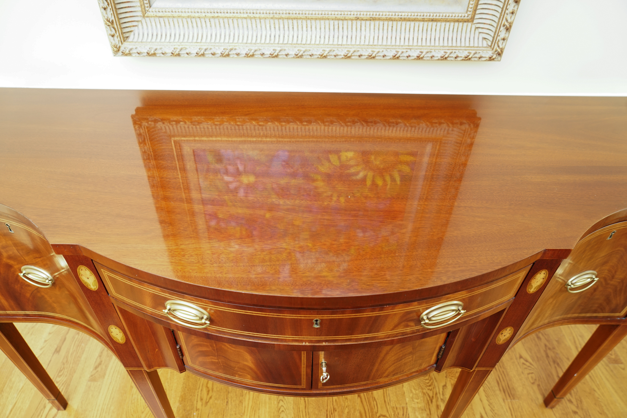Federal-Style Mount Vernon Reproduction Mahogany Sideboard by Hickory Chair