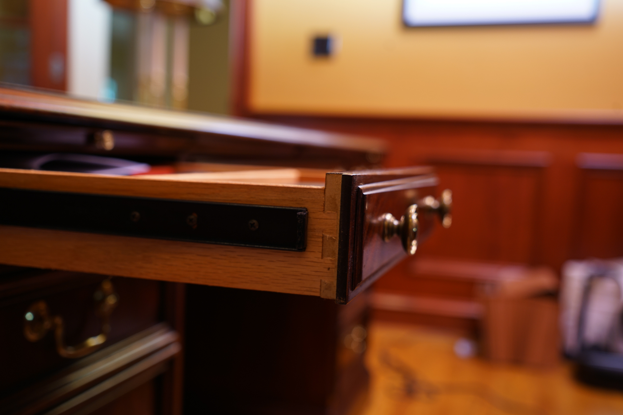 Mahogany Executive Desk by Sligh