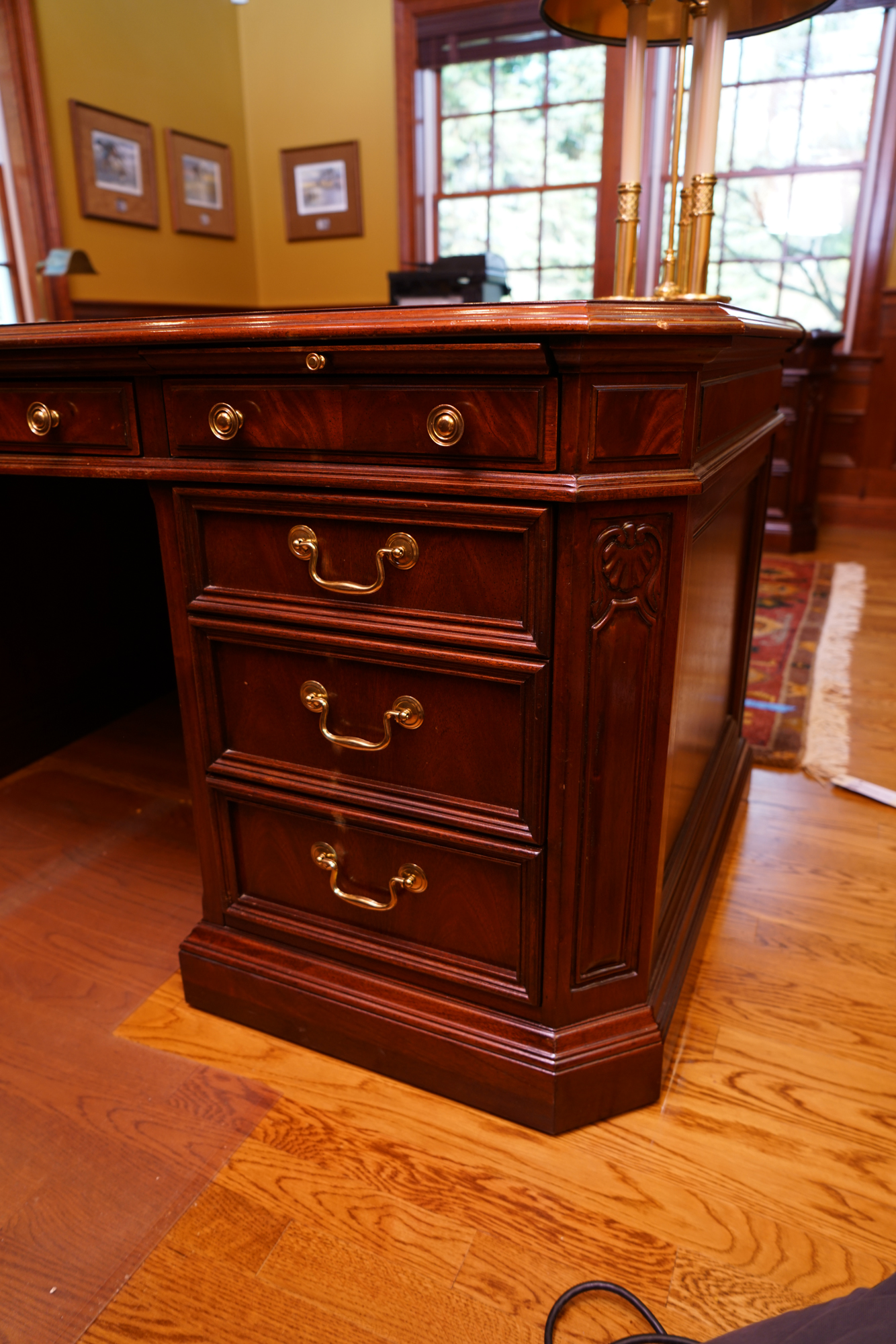 Mahogany Executive Desk by Sligh