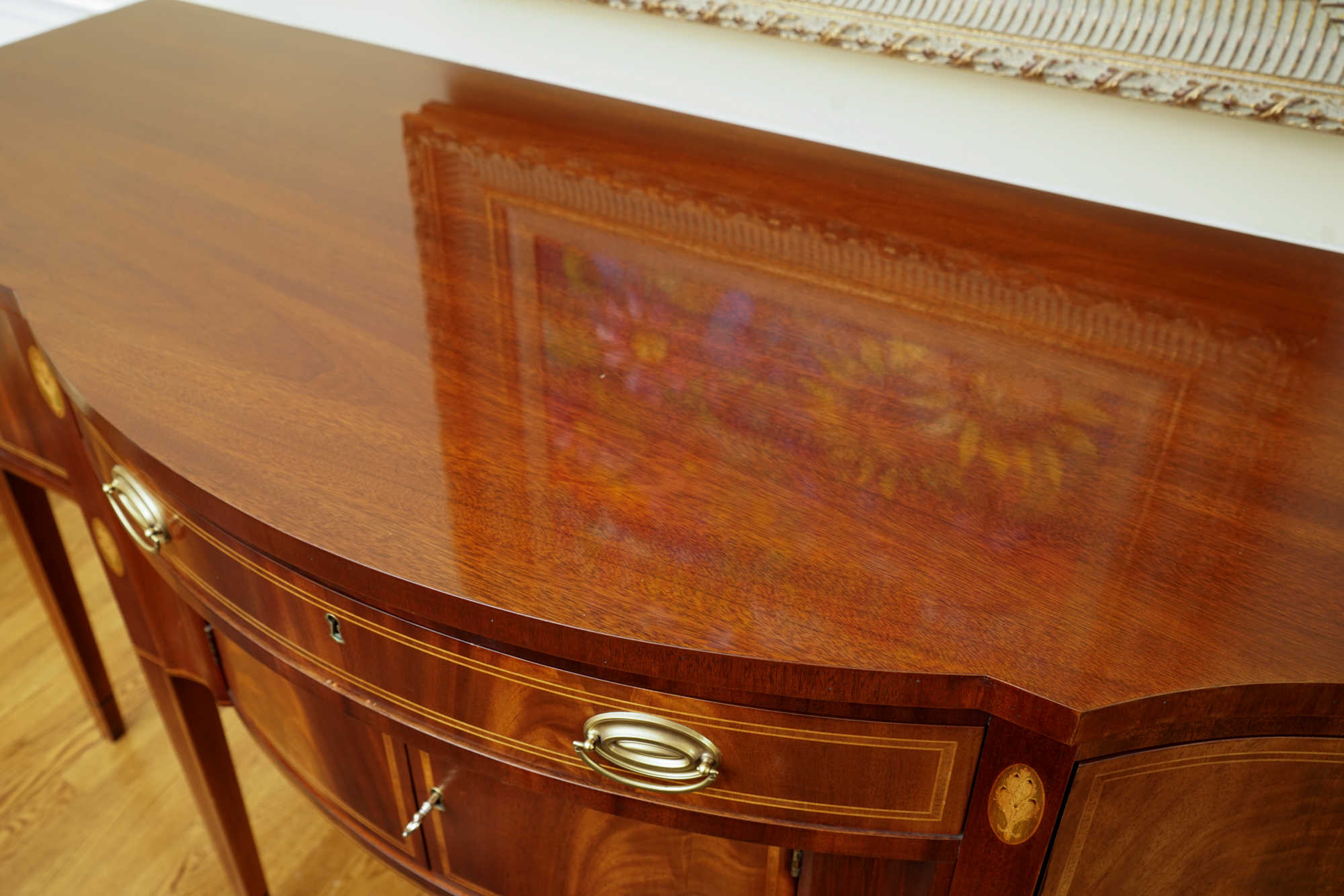 Federal-Style Mount Vernon Reproduction Mahogany Sideboard by Hickory Chair