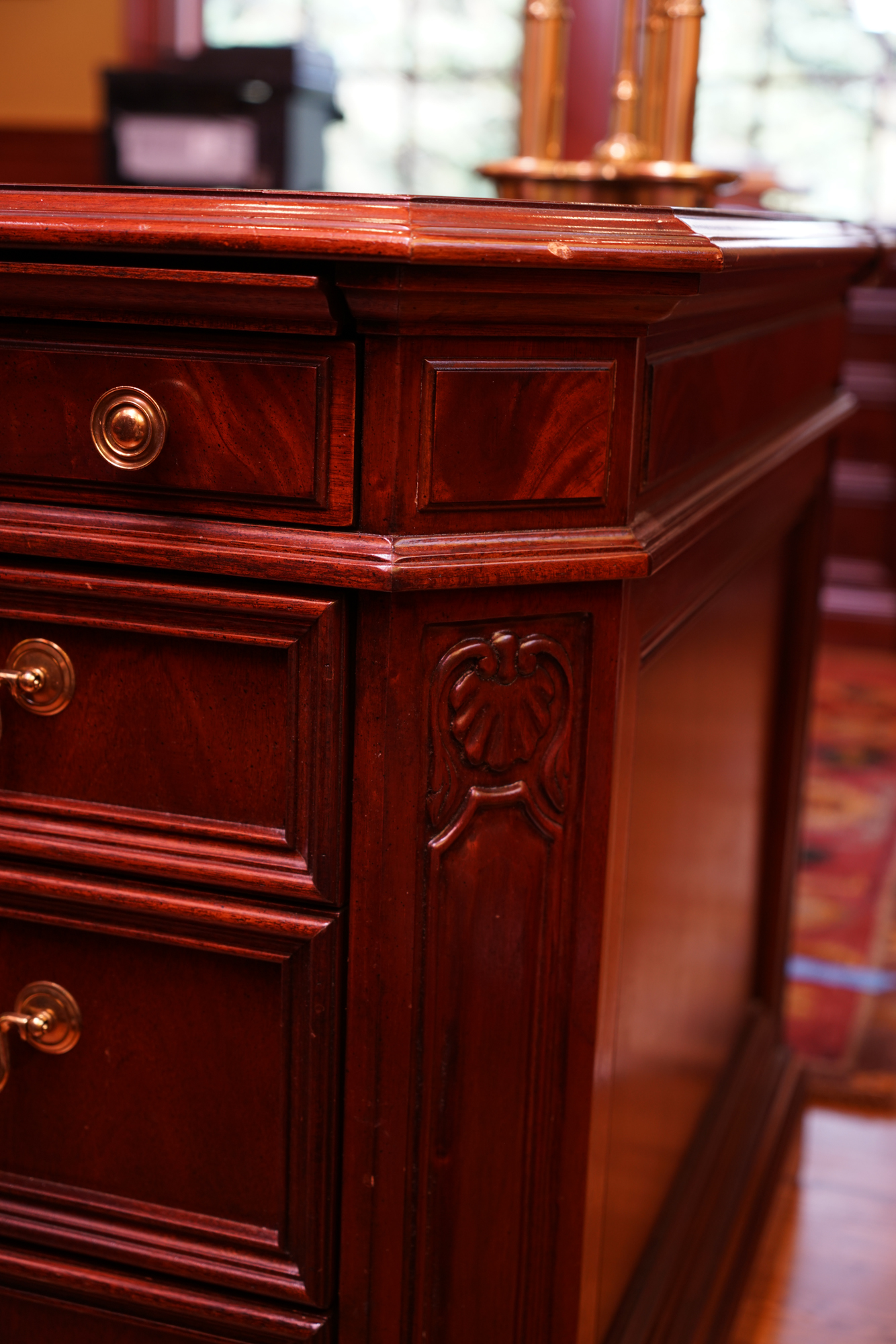 Mahogany Executive Desk by Sligh