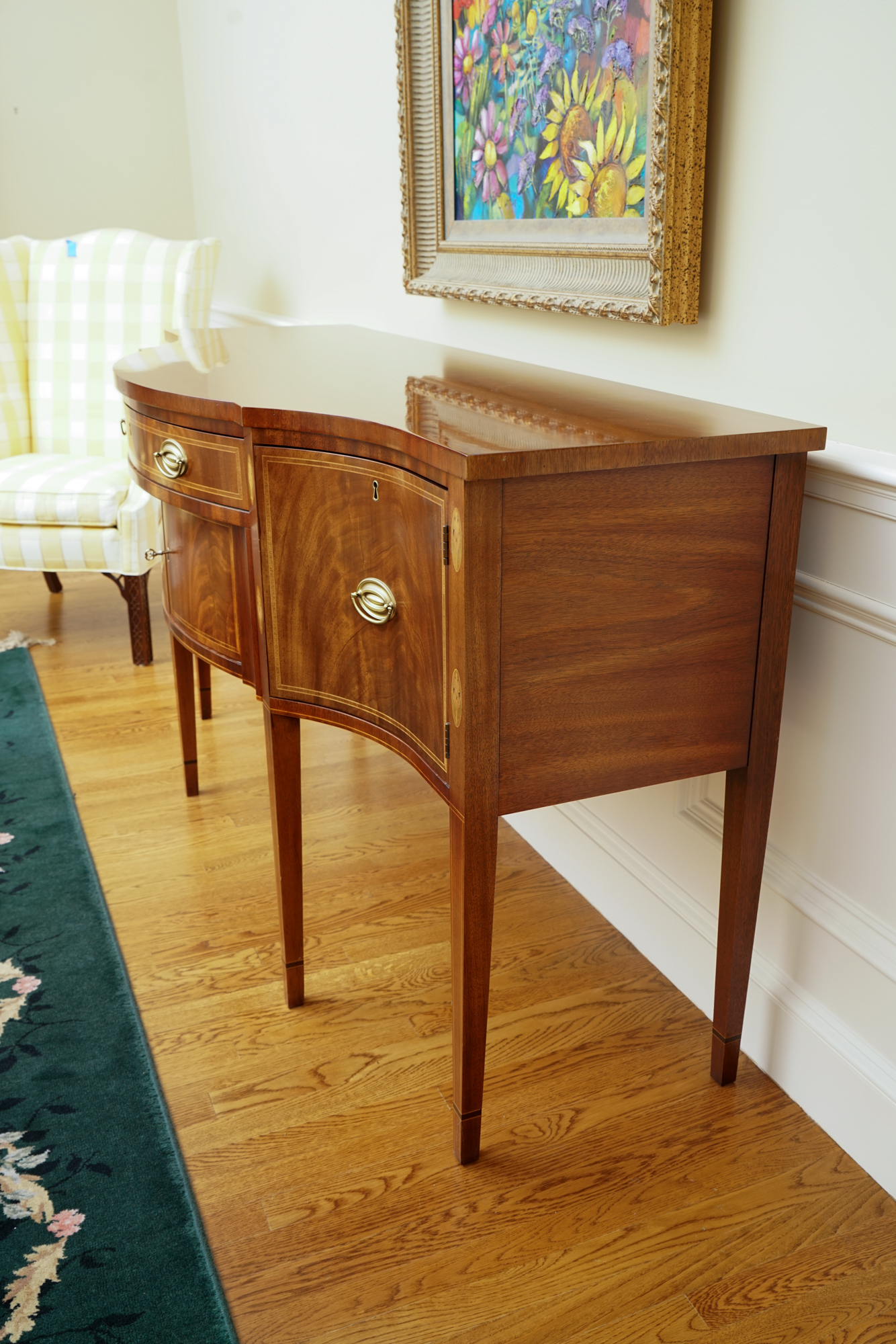 Federal-Style Mount Vernon Reproduction Mahogany Sideboard by Hickory Chair