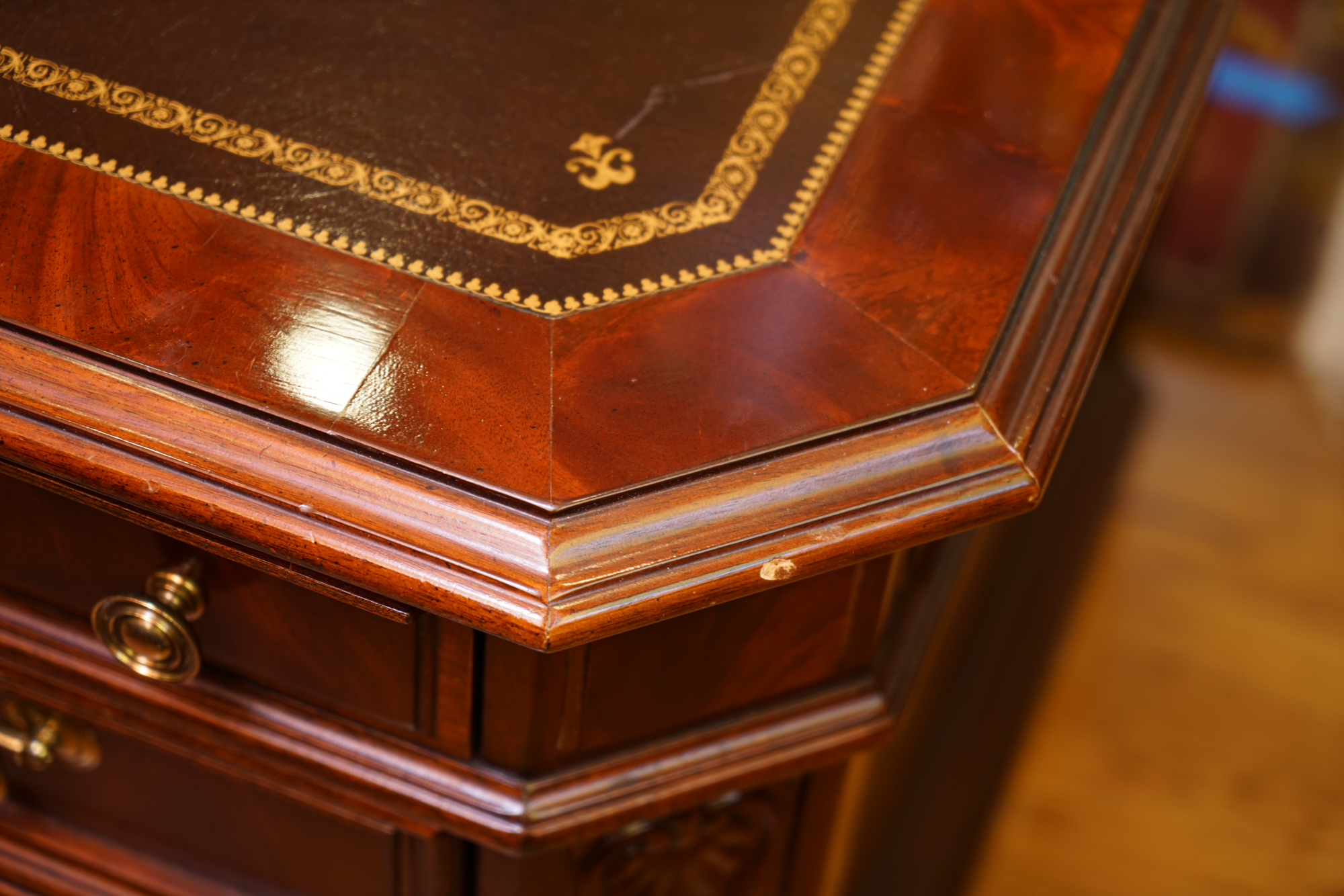 Mahogany Executive Desk by Sligh