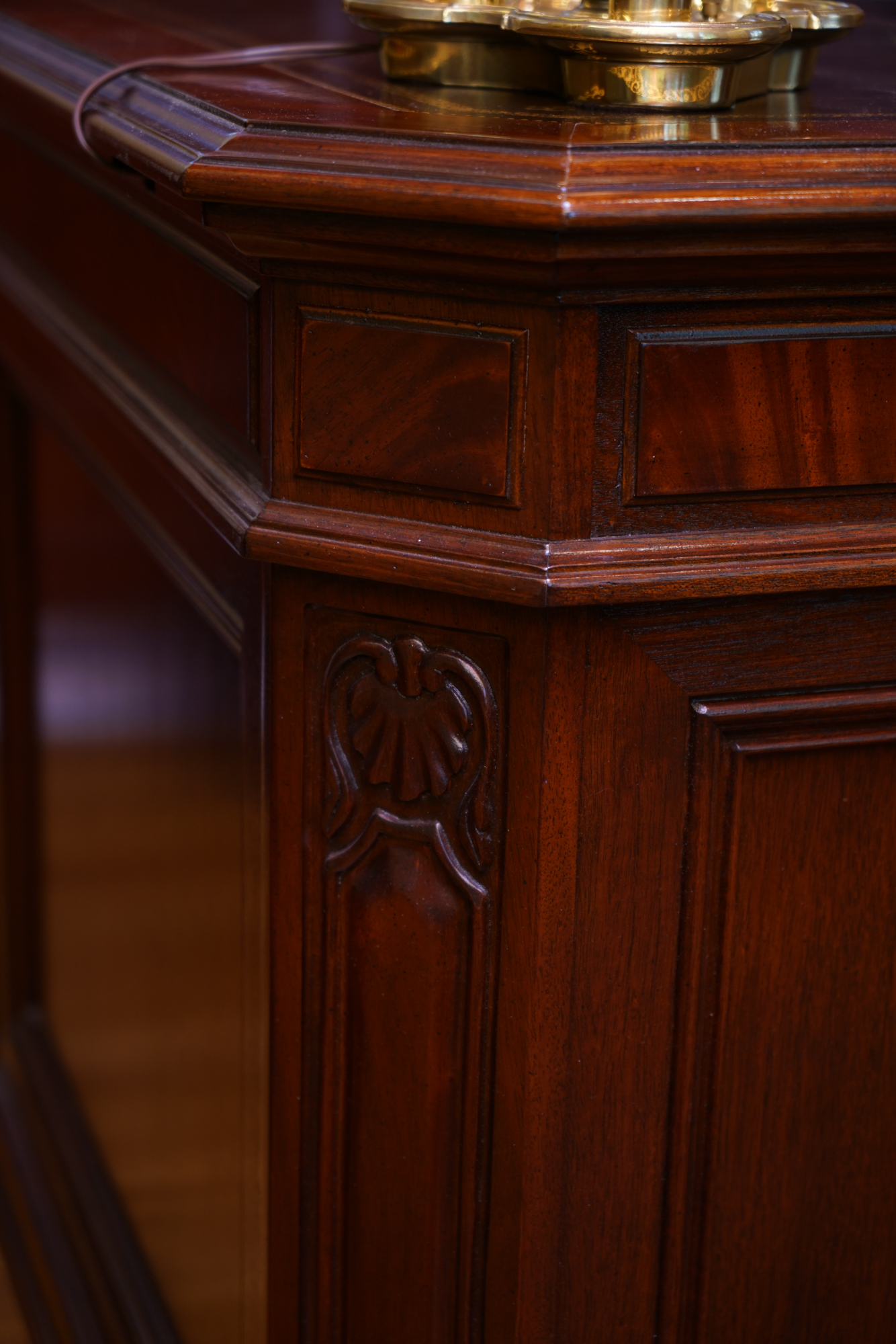 Mahogany Executive Desk by Sligh