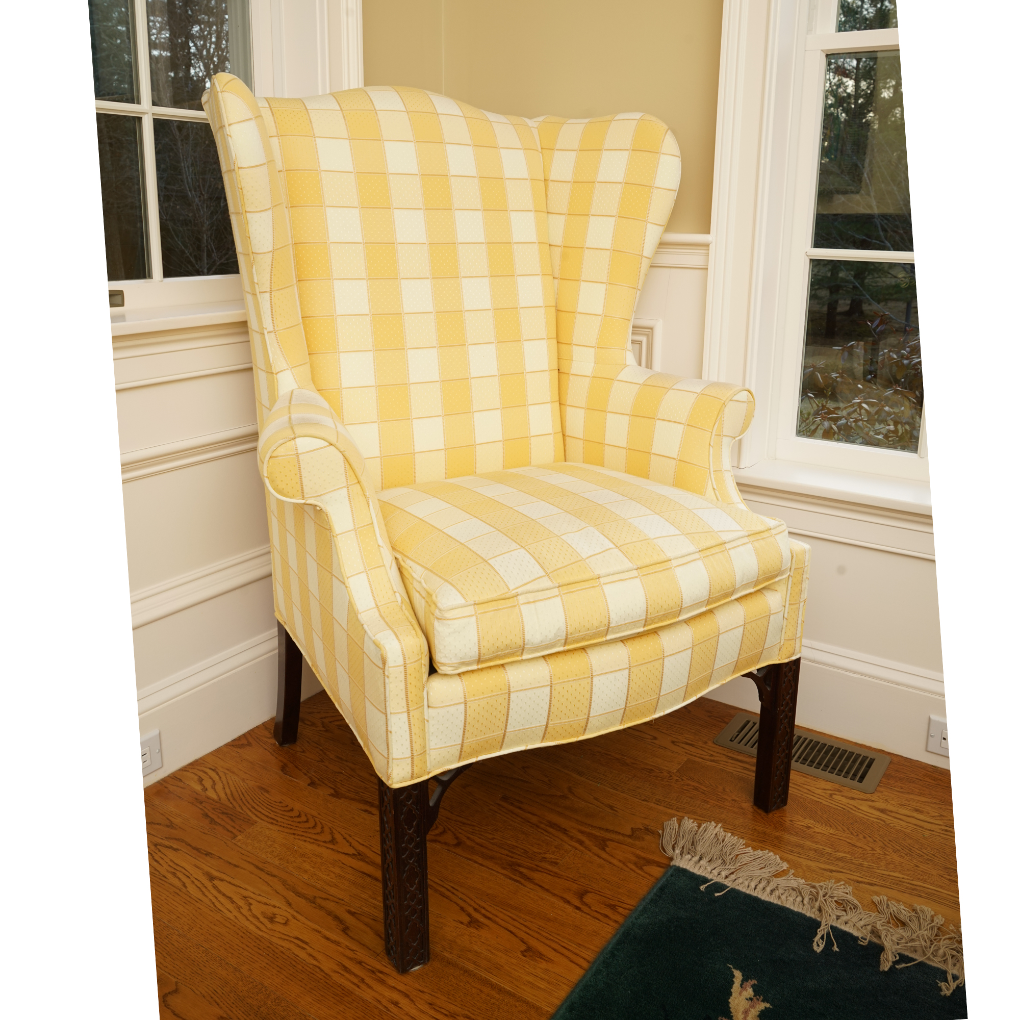 Upholstered Wingback Chairs by Sherrill