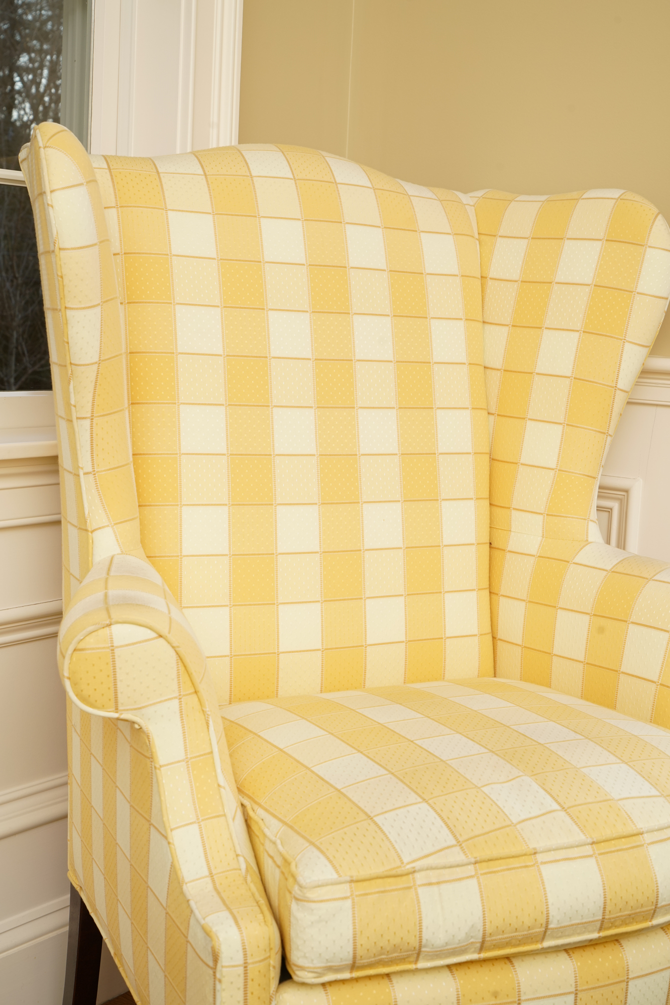 Upholstered Wingback Chairs by Sherrill