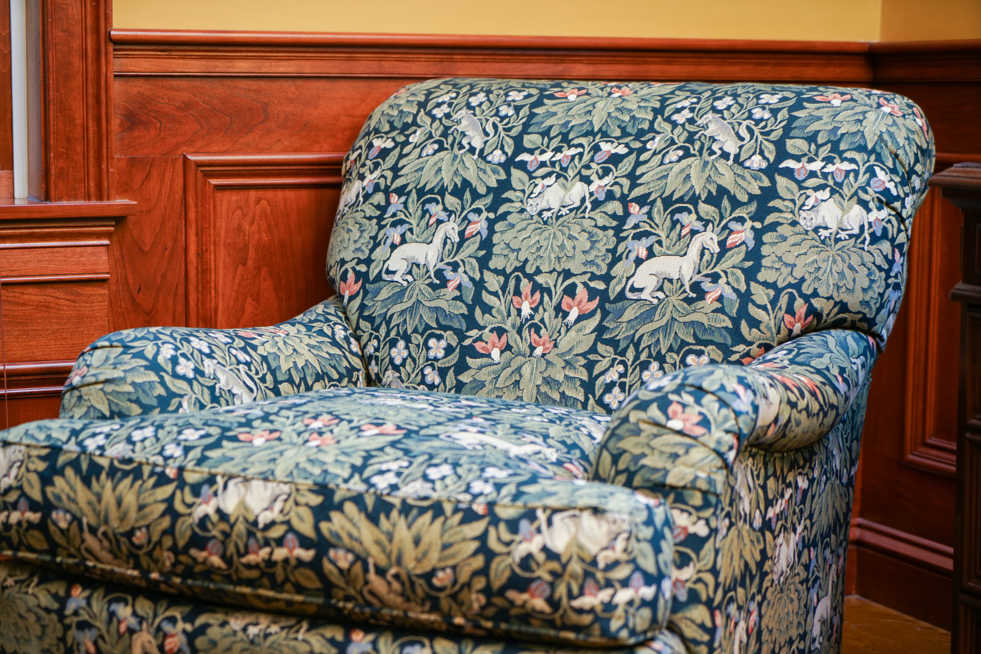 Print Upholstered Lounge Chair by Stanford Furniture