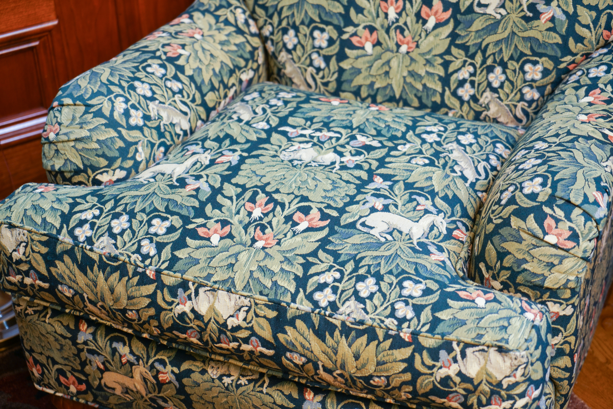 Print Upholstered Lounge Chair by Stanford Furniture