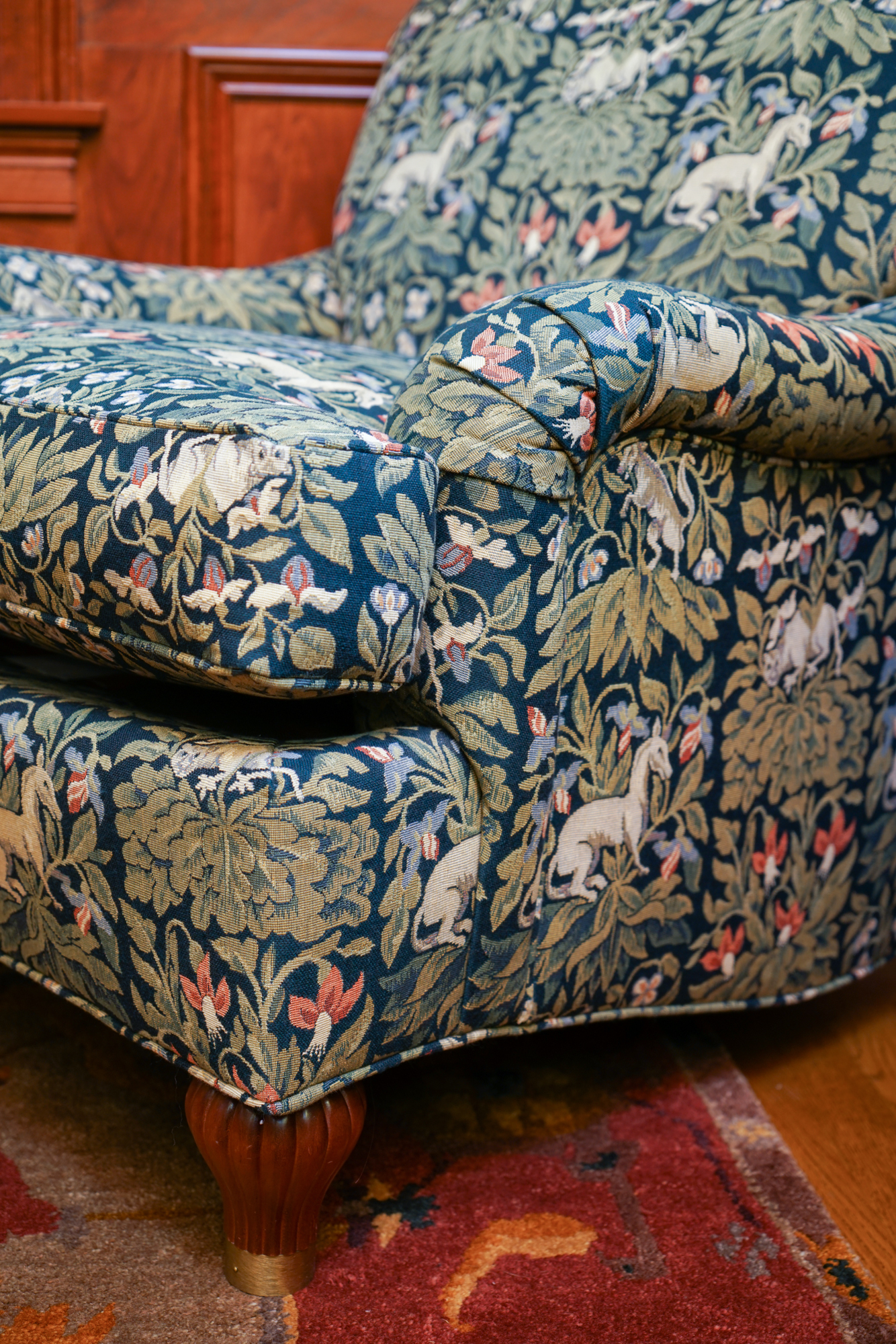 Print Upholstered Lounge Chair by Stanford Furniture
