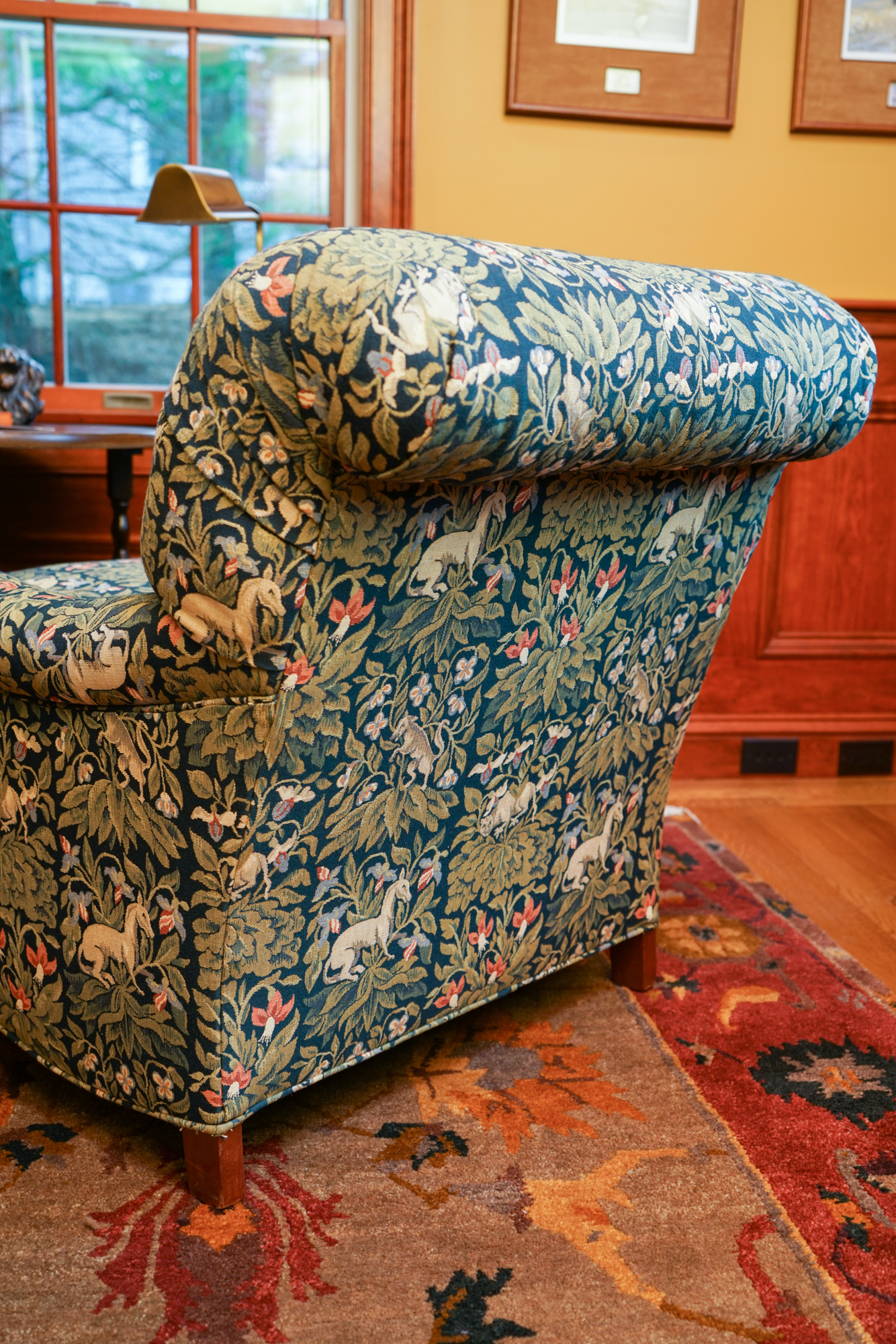 Print Upholstered Lounge Chair by Stanford Furniture
