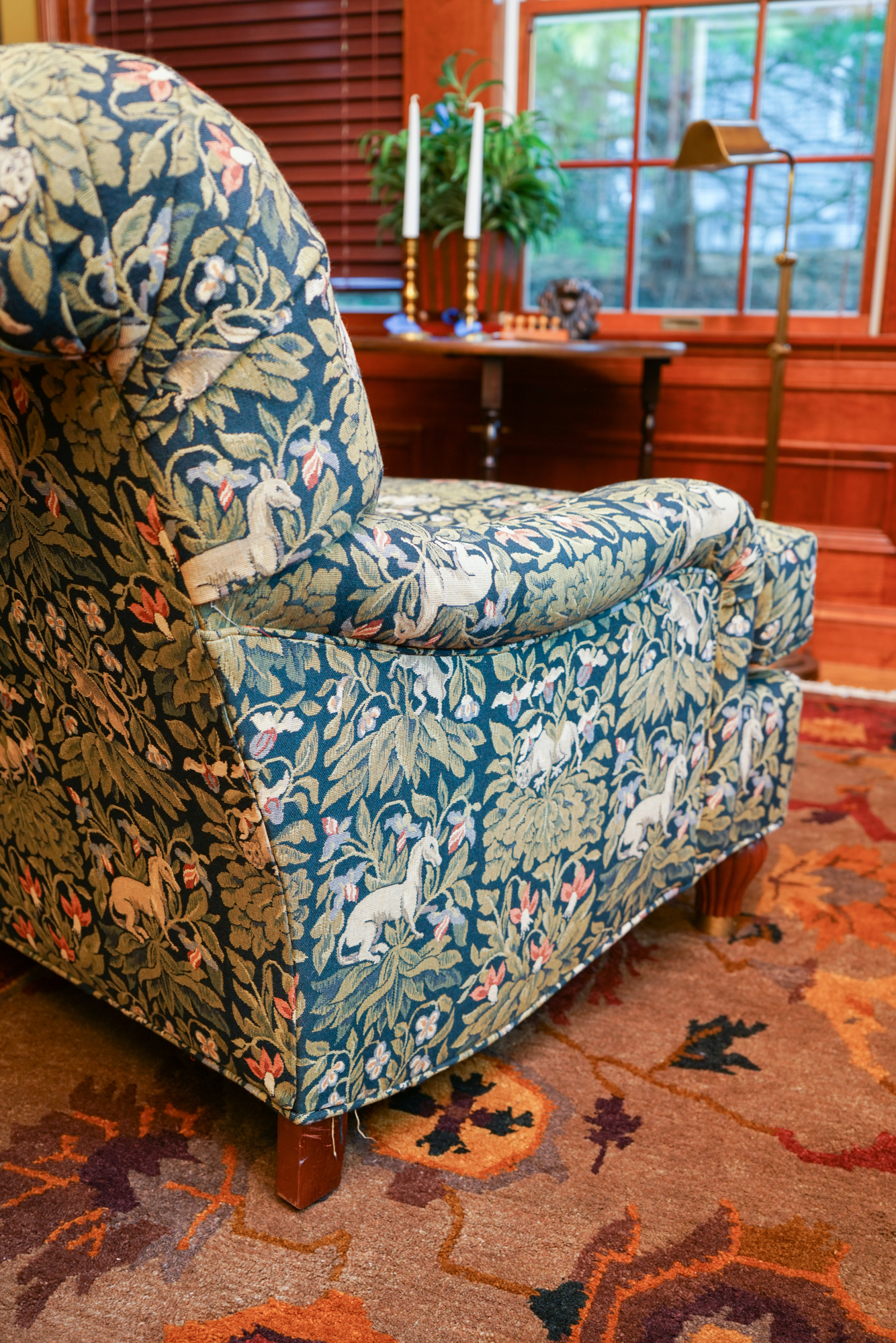 Print Upholstered Lounge Chair by Stanford Furniture