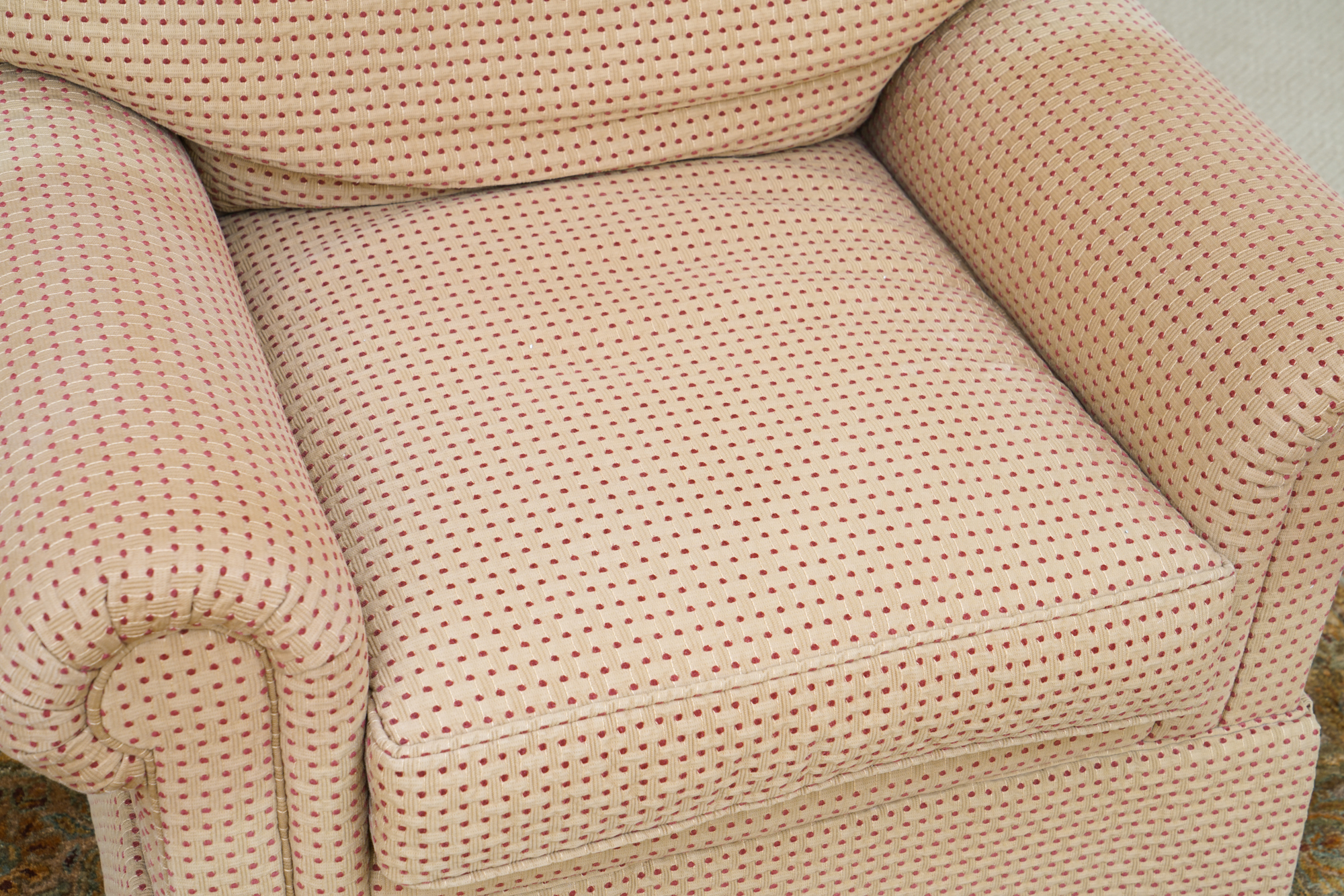 Matching Pair of Upholstered Easy Chairs by E.J. Victor