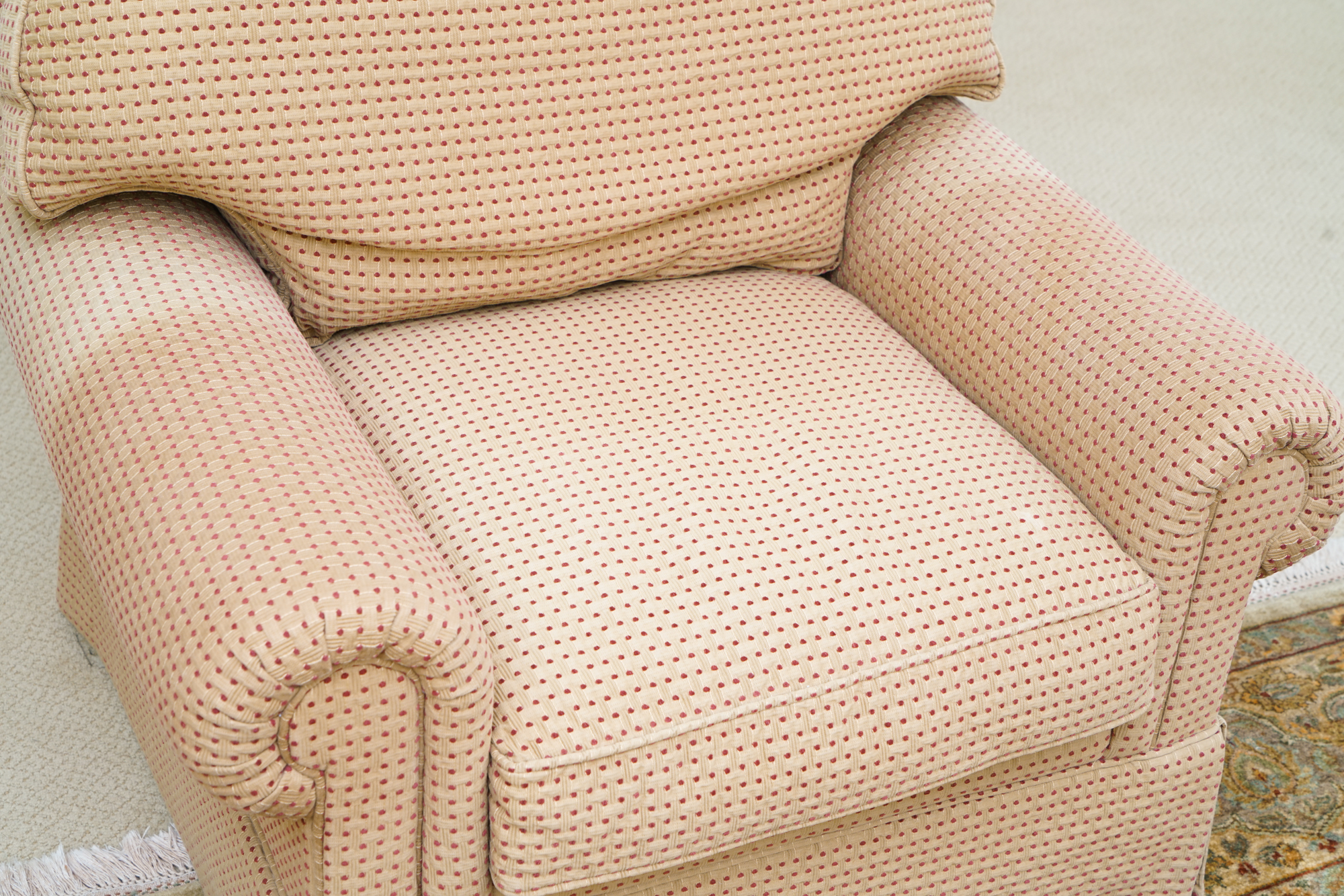 Matching Pair of Upholstered Easy Chairs by E.J. Victor