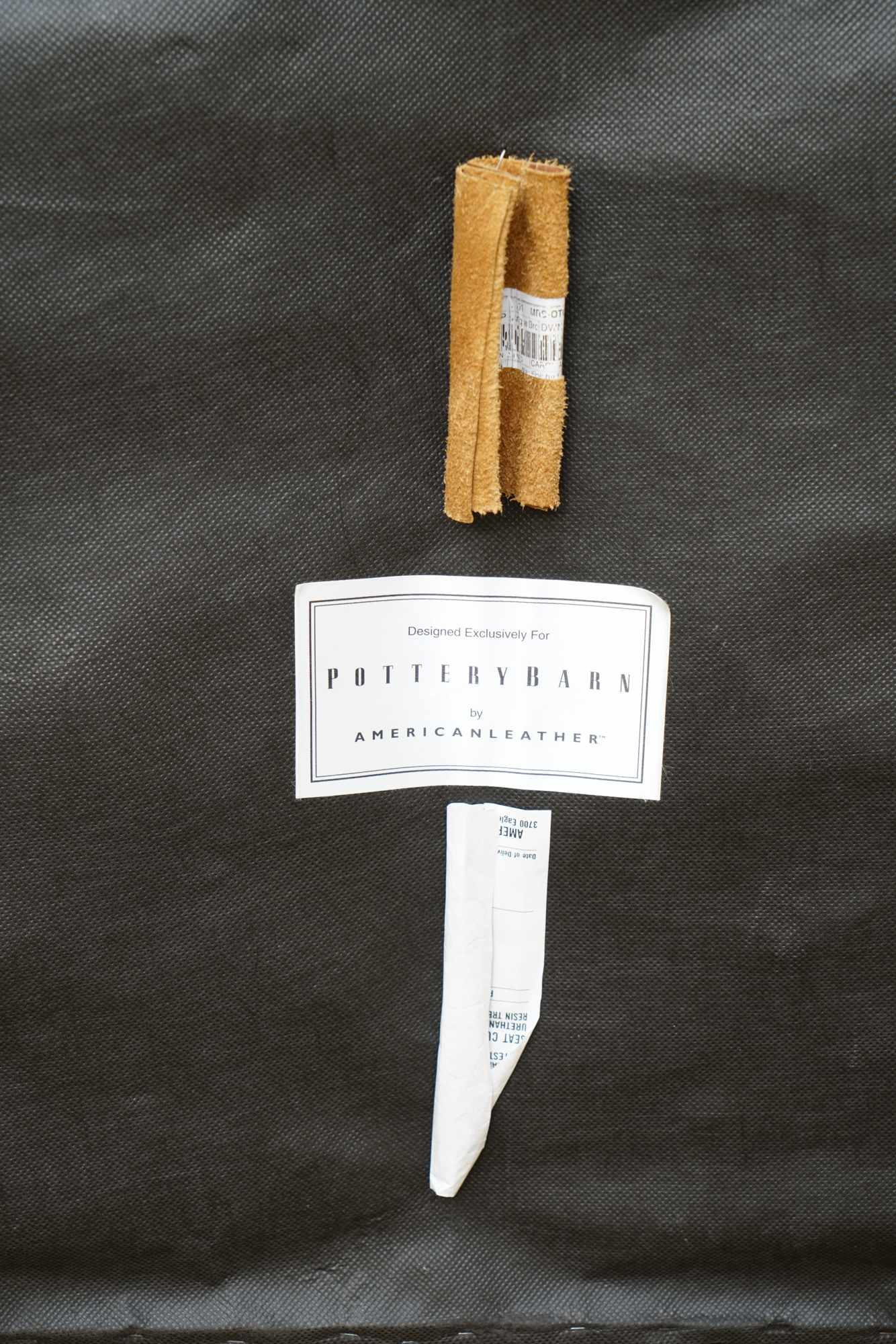 Contemporary Leather Bench by Pottery Barn