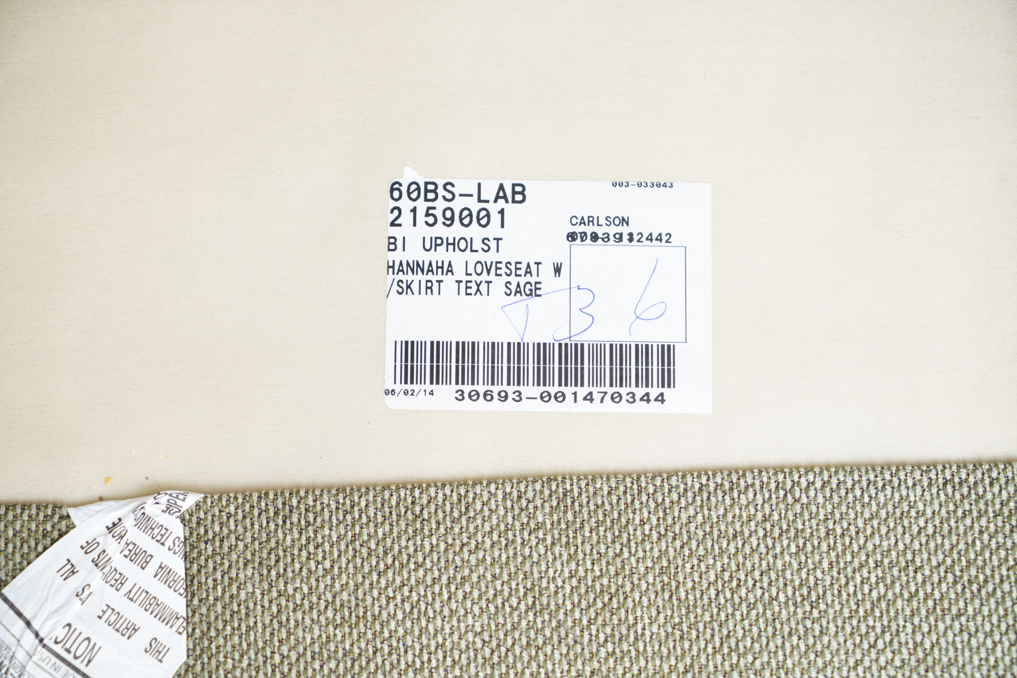 Upholstered Love Seat by Boston Interiors