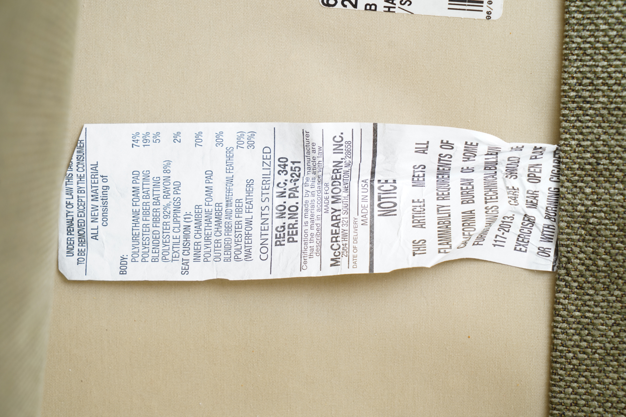 Upholstered Love Seat by Boston Interiors