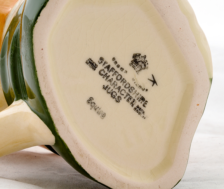 Staffordshire Toby Pitcher and Ceramic Character Jugs