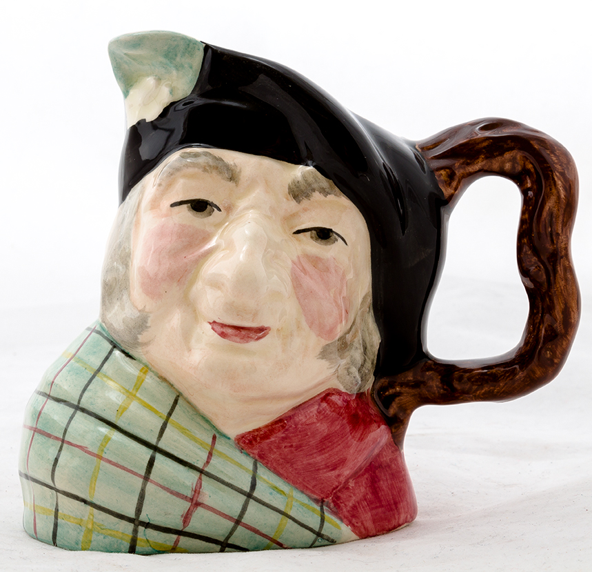 Staffordshire Toby Pitcher and Ceramic Character Jugs