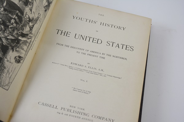 Edward S. Ellis "Youth's History of the United States" Hardcover Book Set