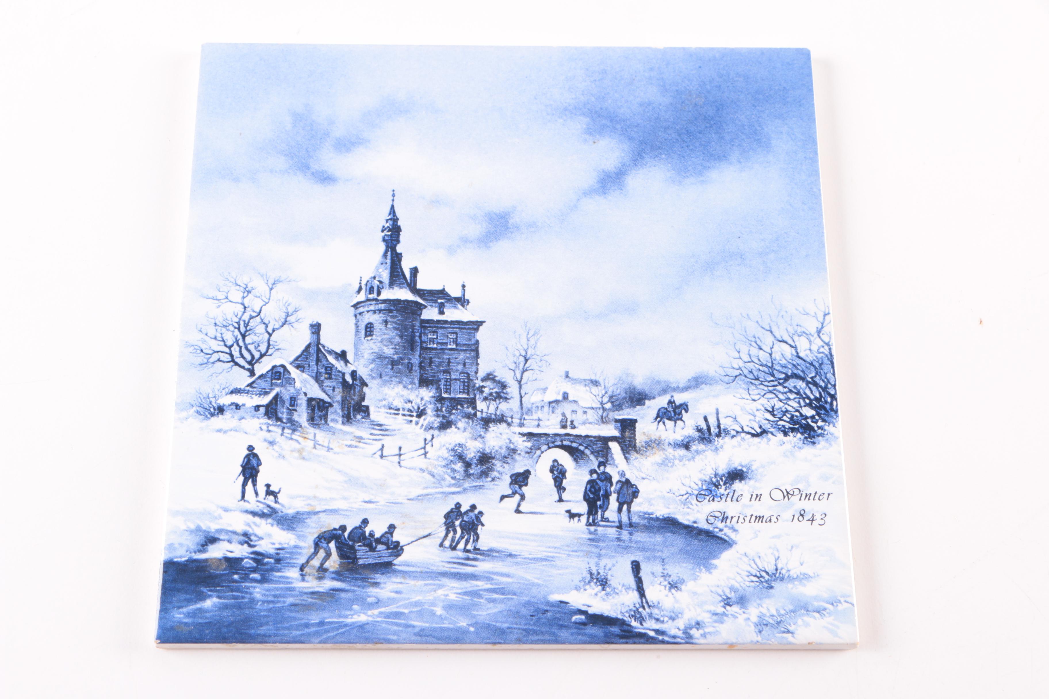 Delft Style Ceramic Jugs and Tile